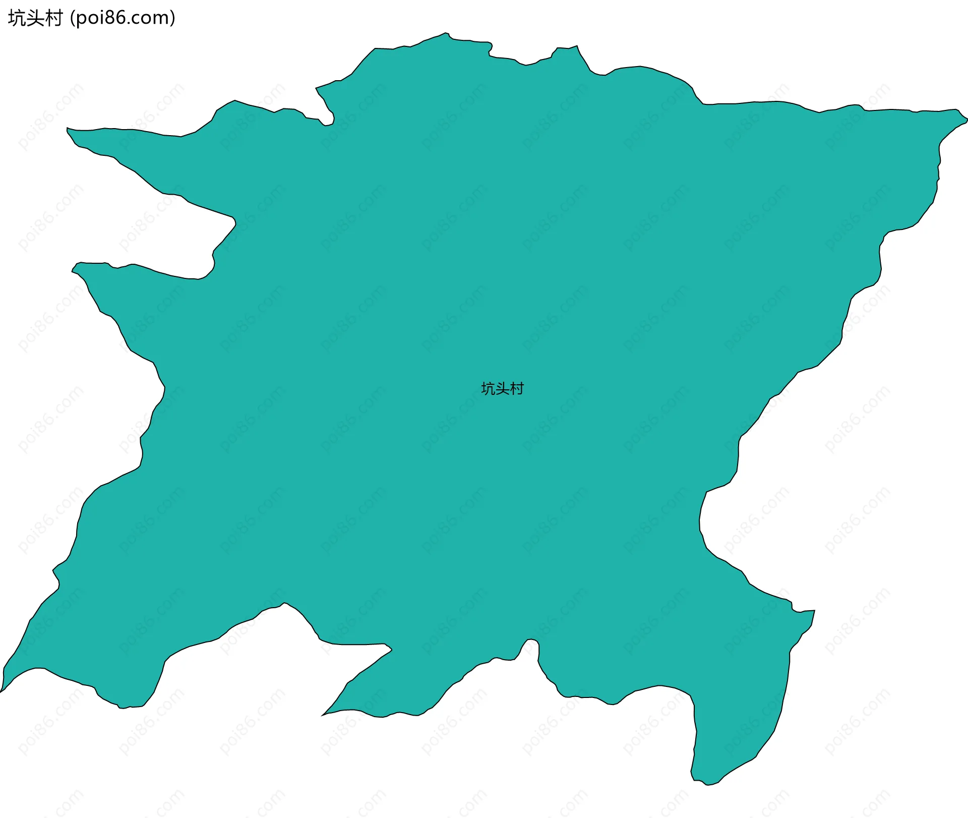 坑头村边界地图