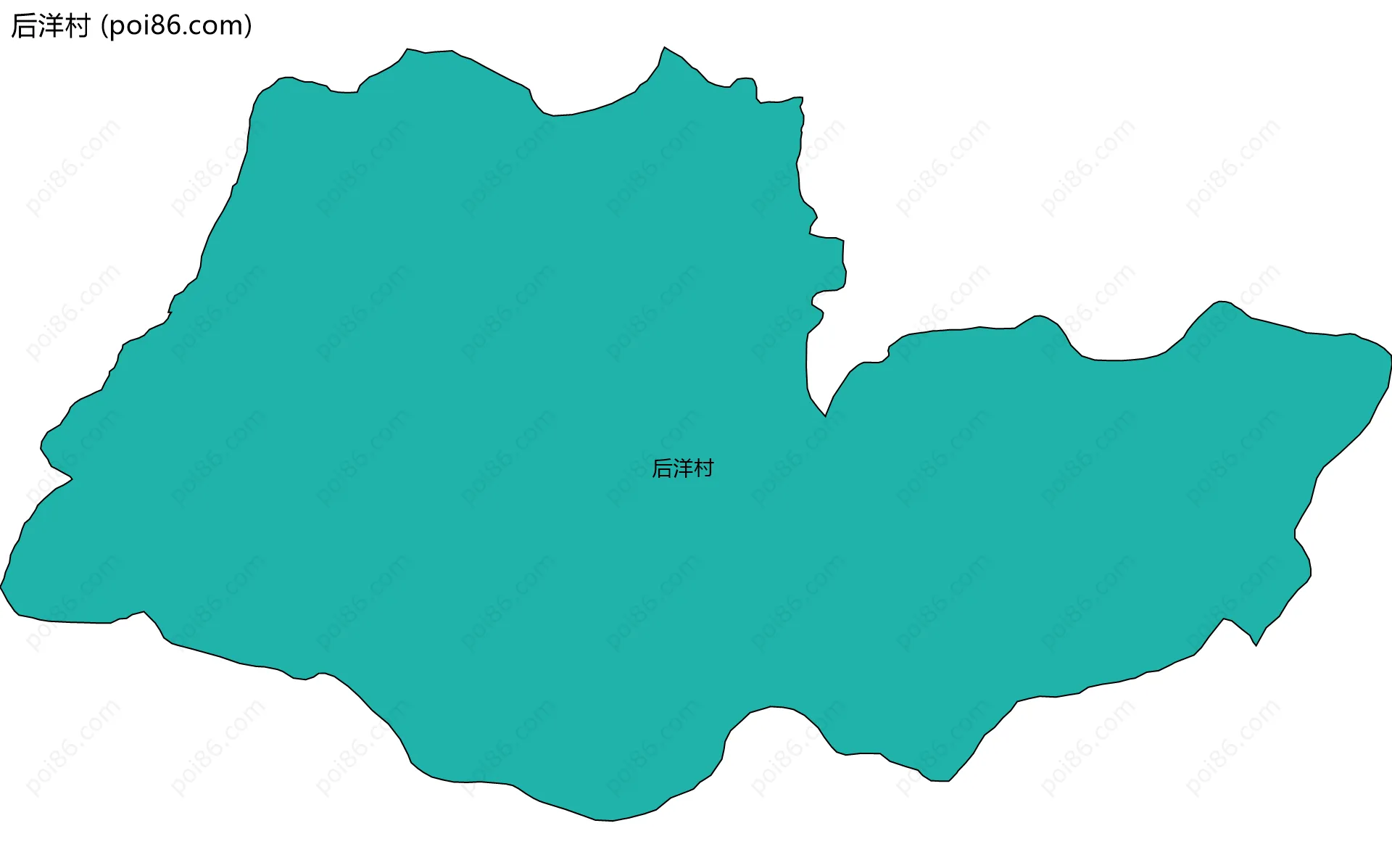 后洋村边界地图