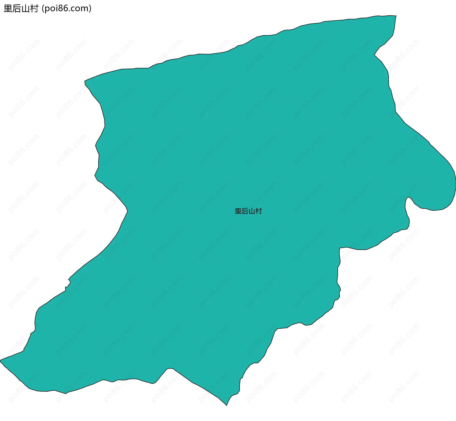里后山村边界地图