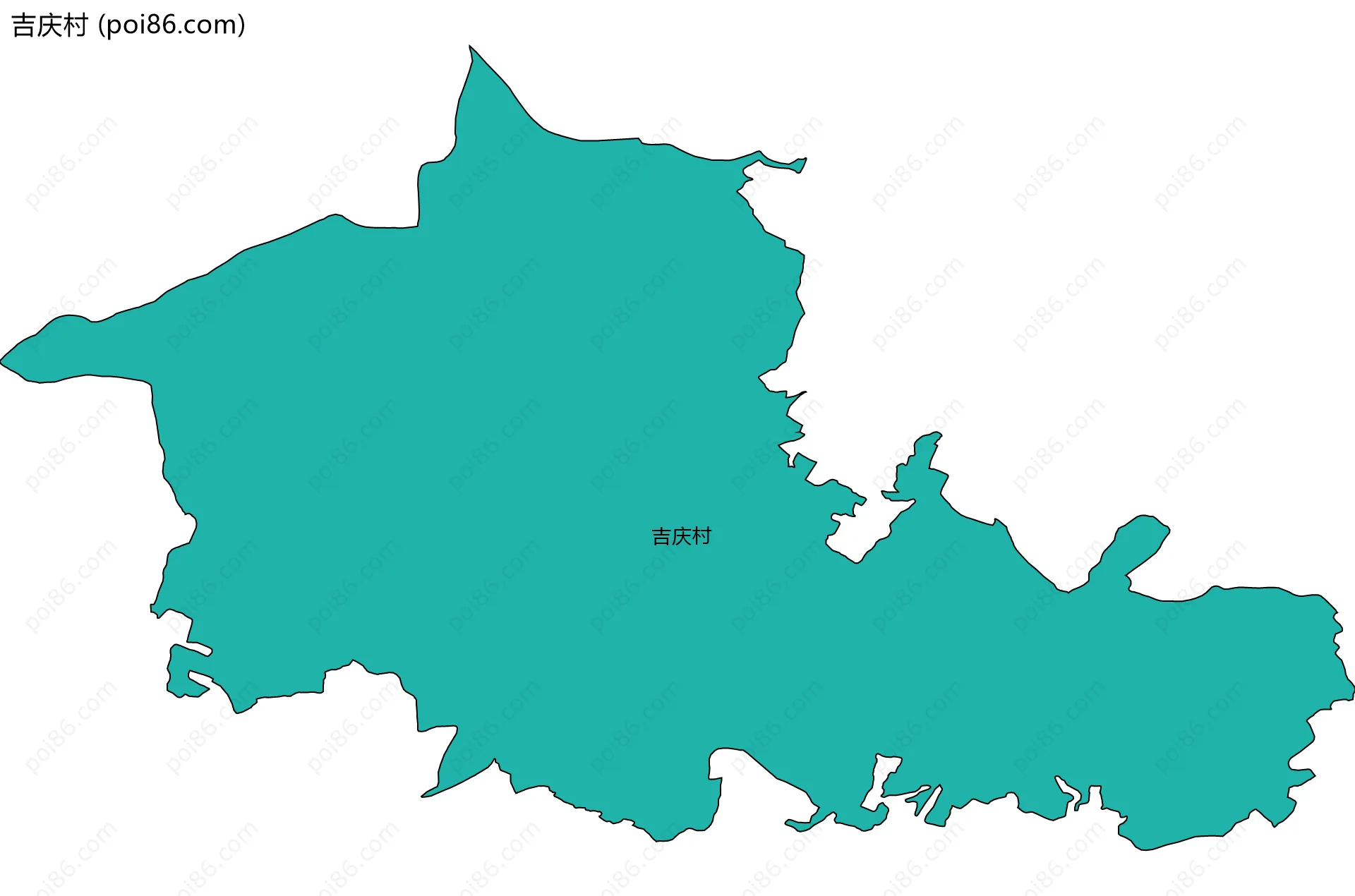 吉庆村边界地图
