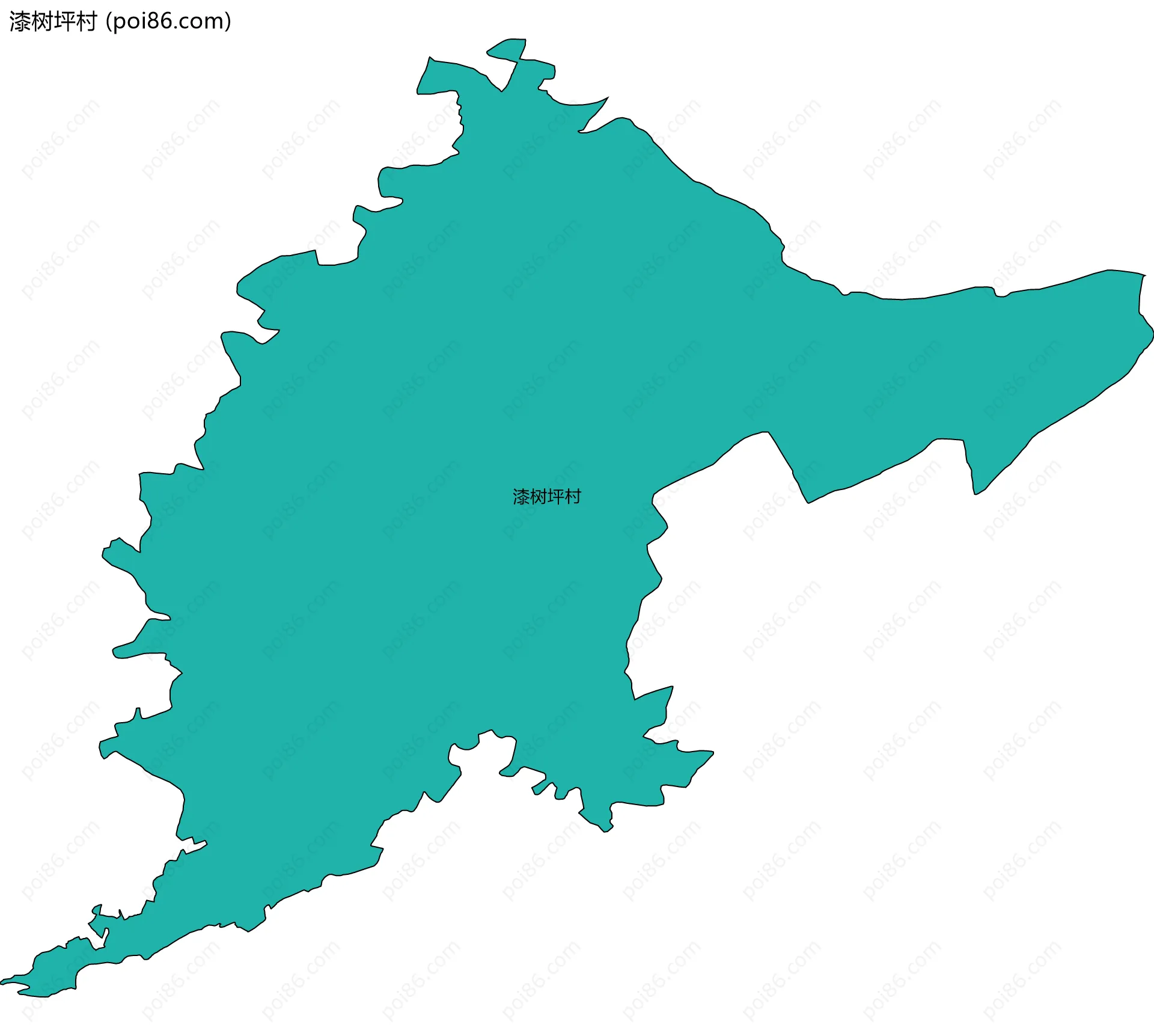 漆树坪村边界地图