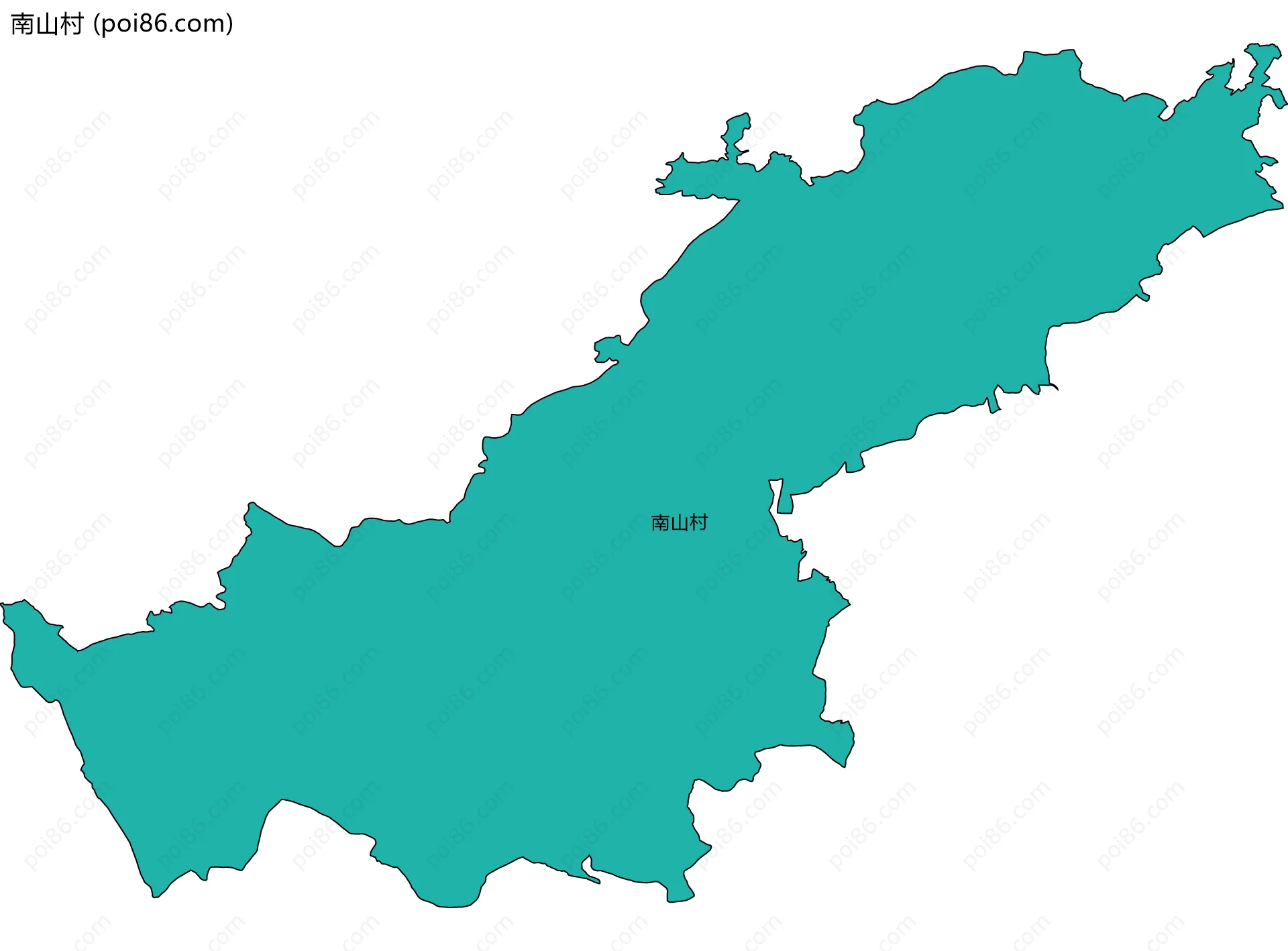 南山村边界地图