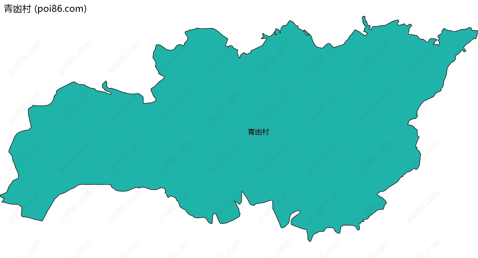 青凼村边界地图