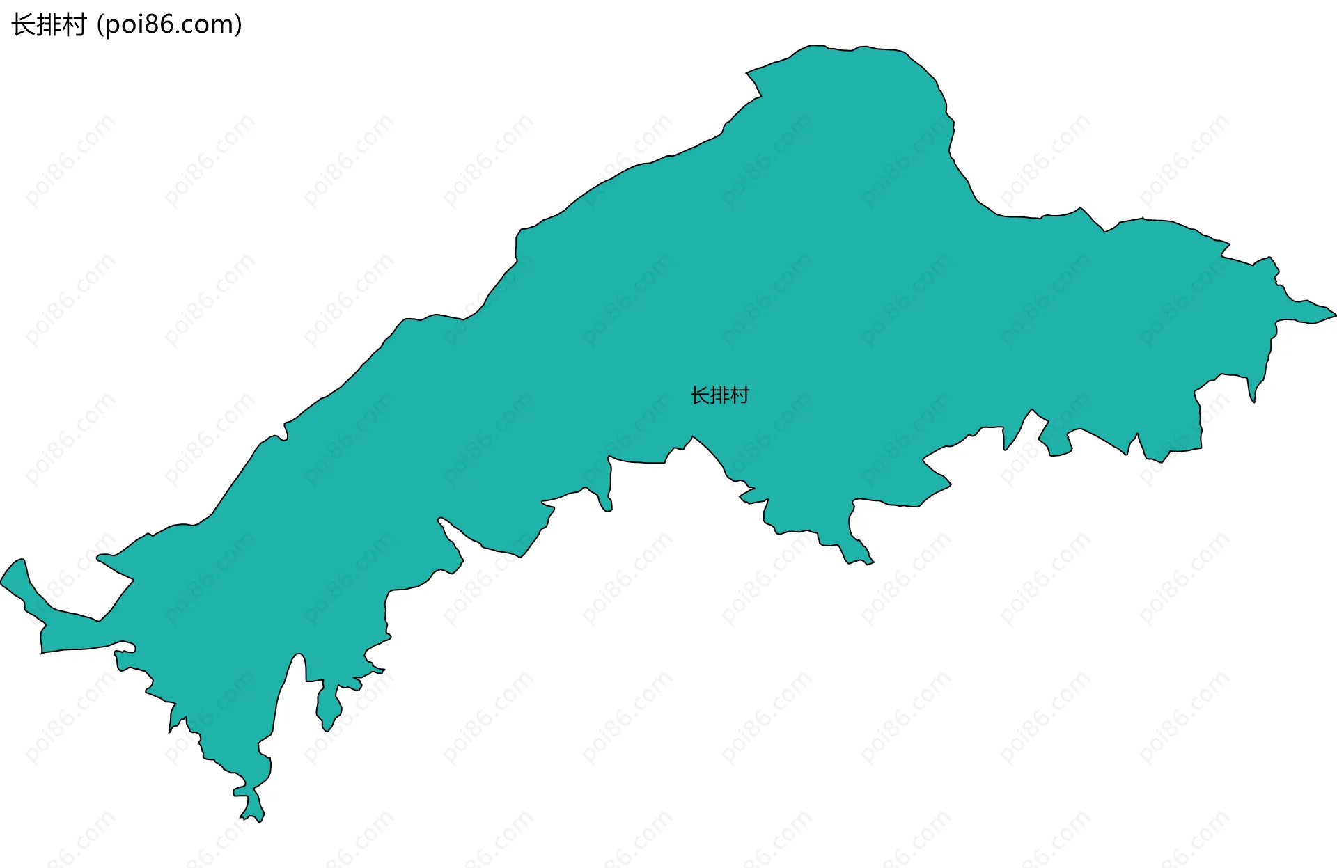 长排村边界地图