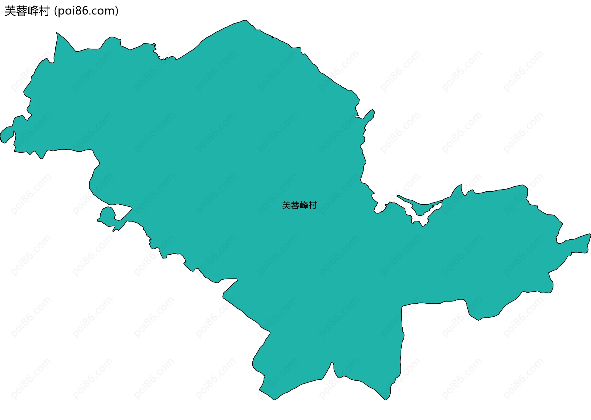 芙蓉峰村边界地图