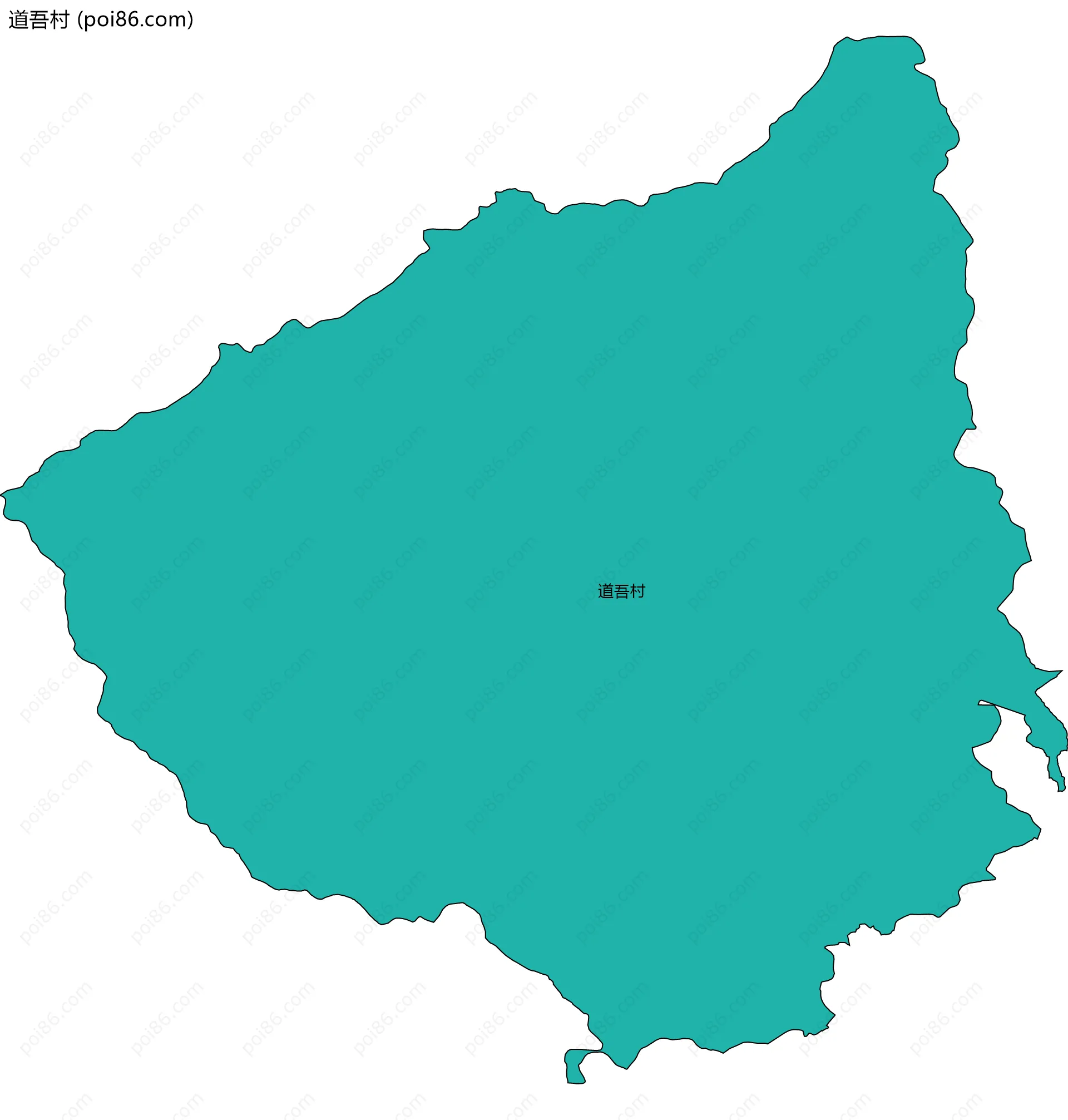 道吾村边界地图