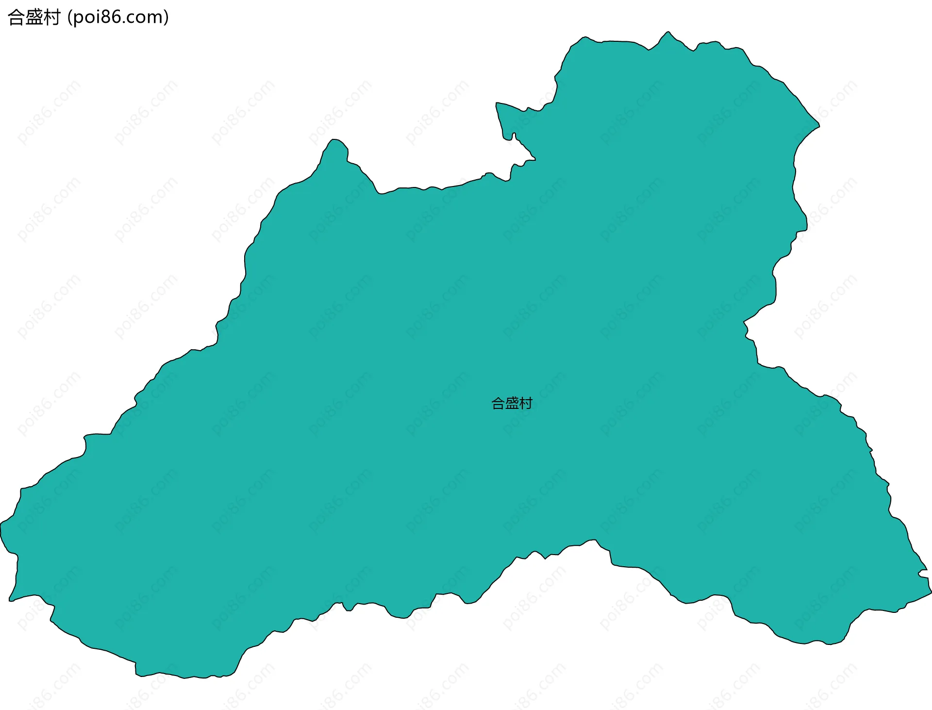 合盛村边界地图