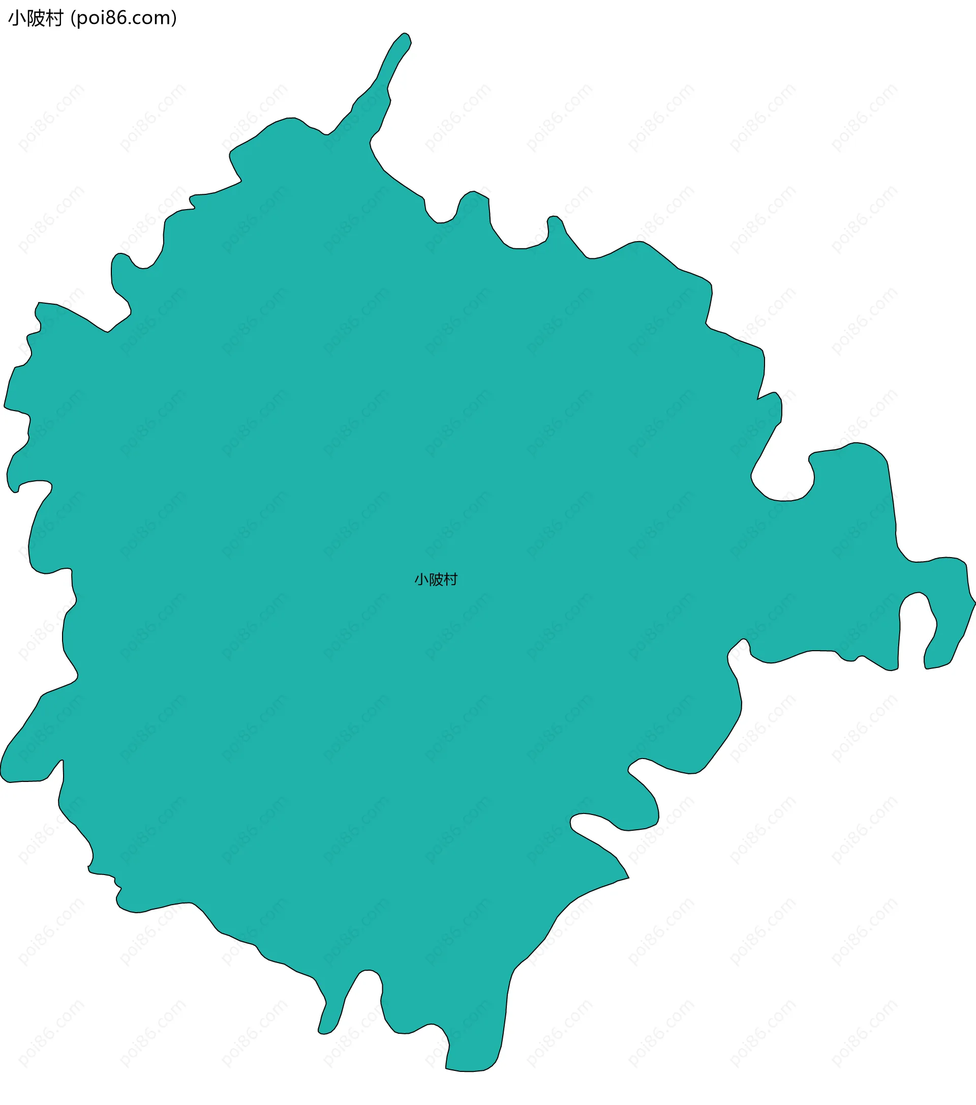 小陂村边界地图