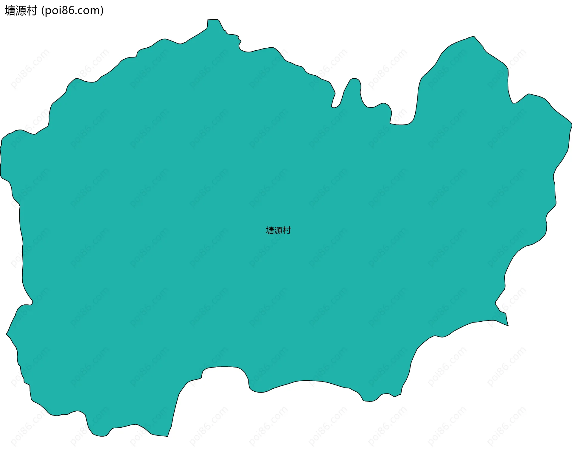 塘源村边界地图