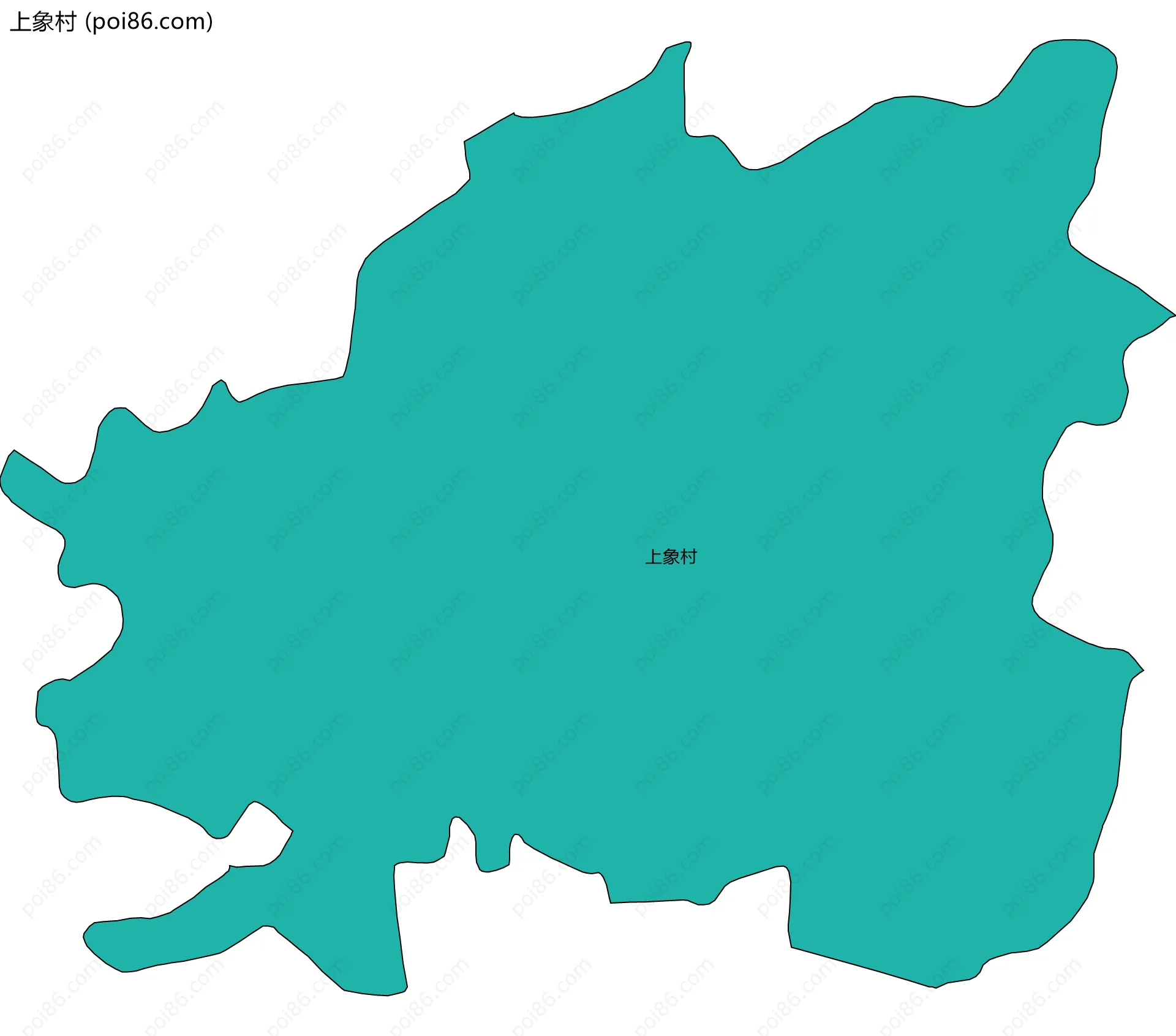 上象村边界地图