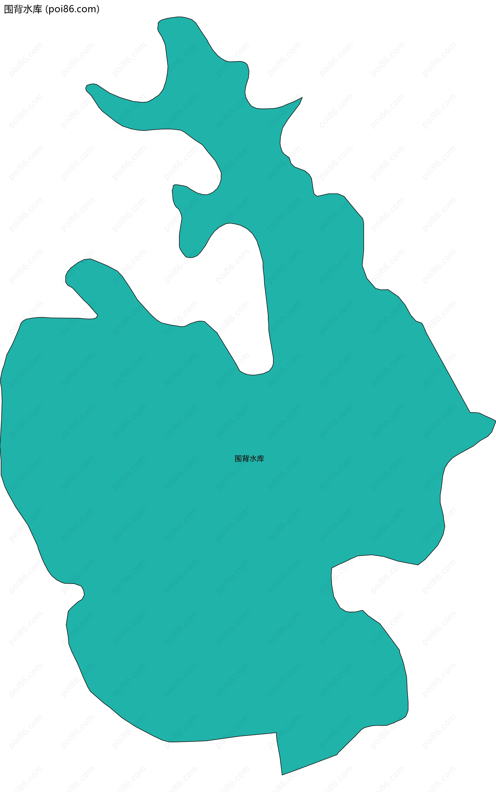 围背水库边界地图