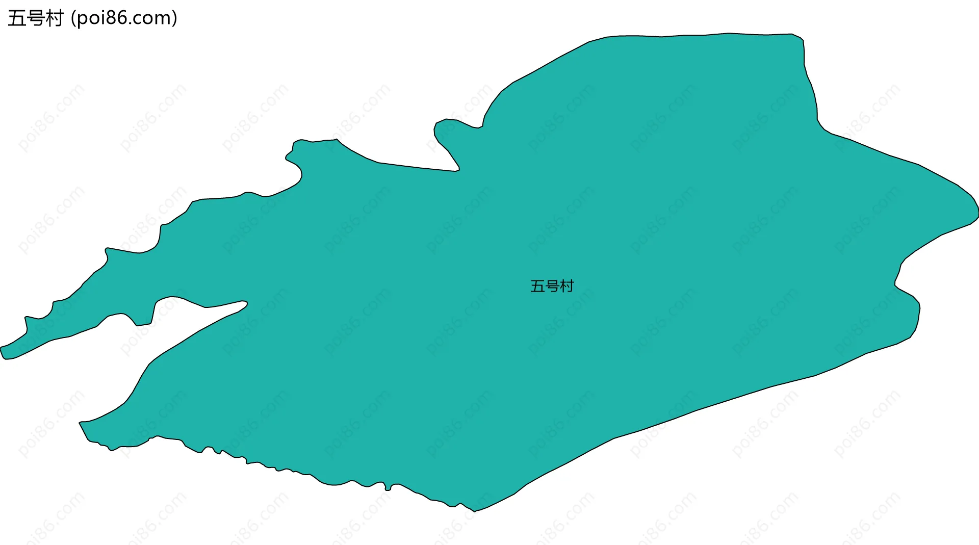 五号村边界地图