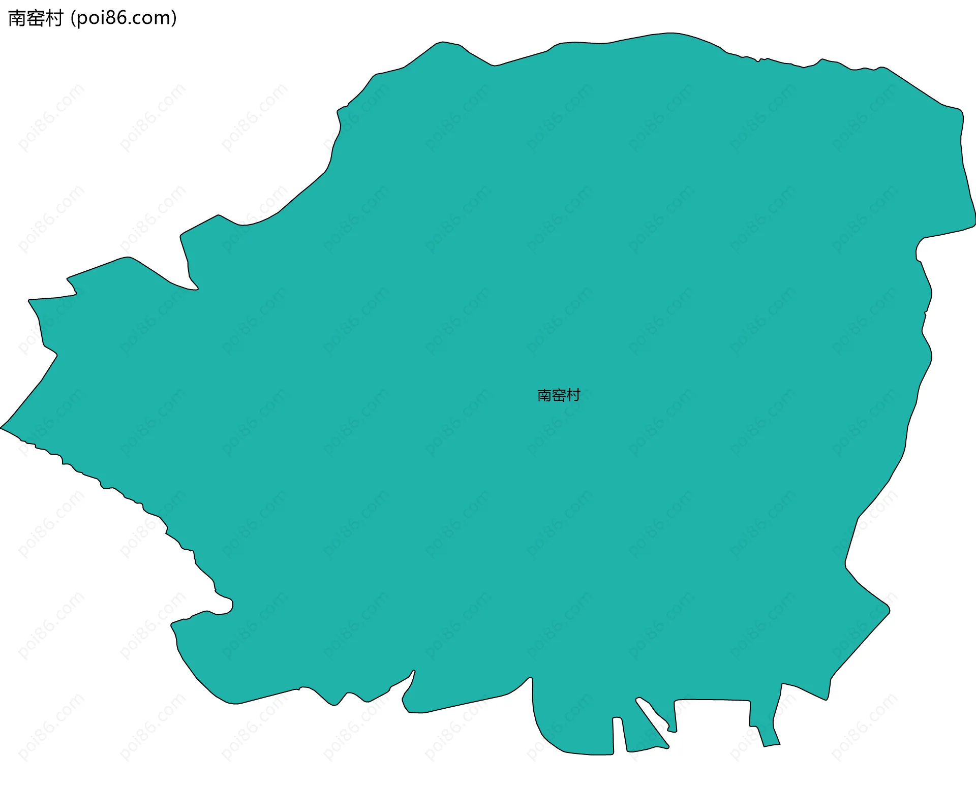 南窑村边界地图