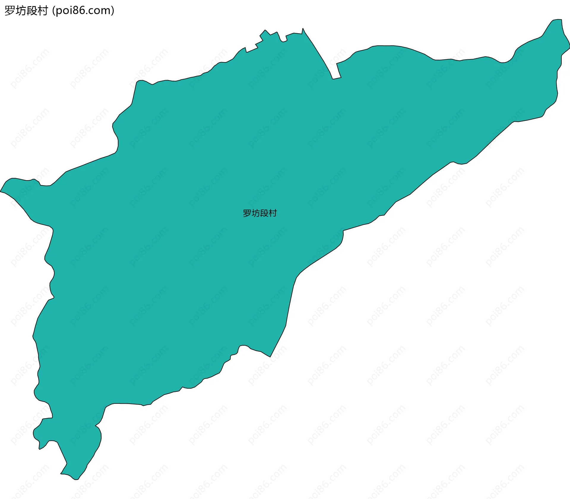 罗坊段村边界地图
