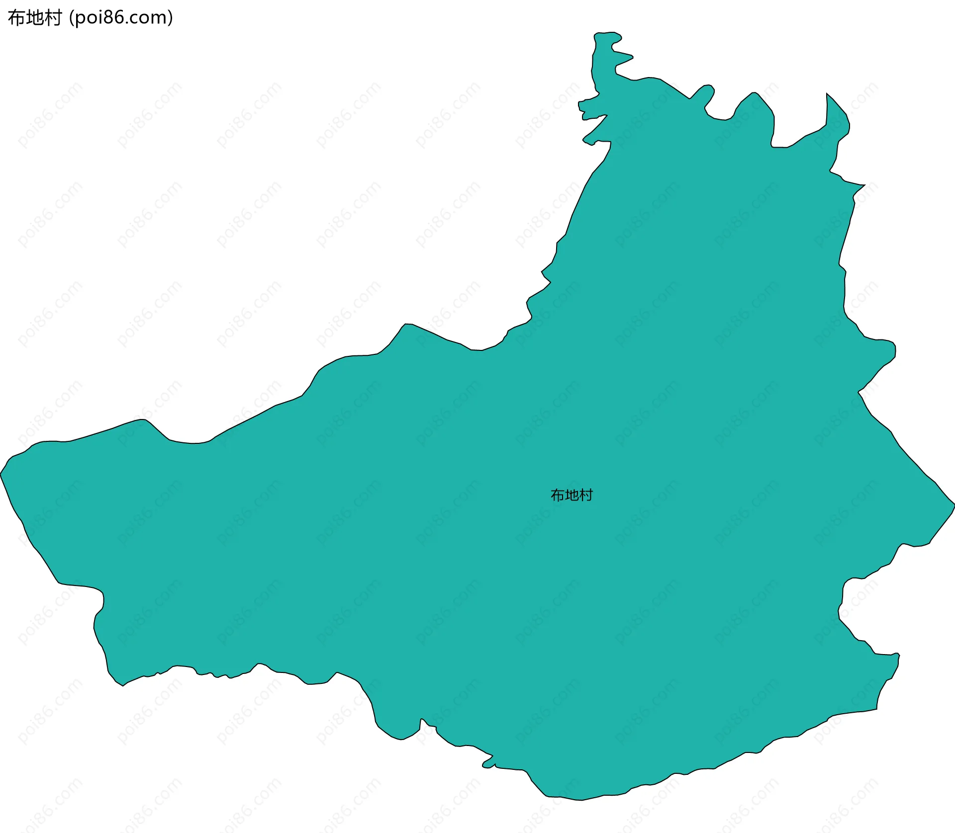 布地村边界地图