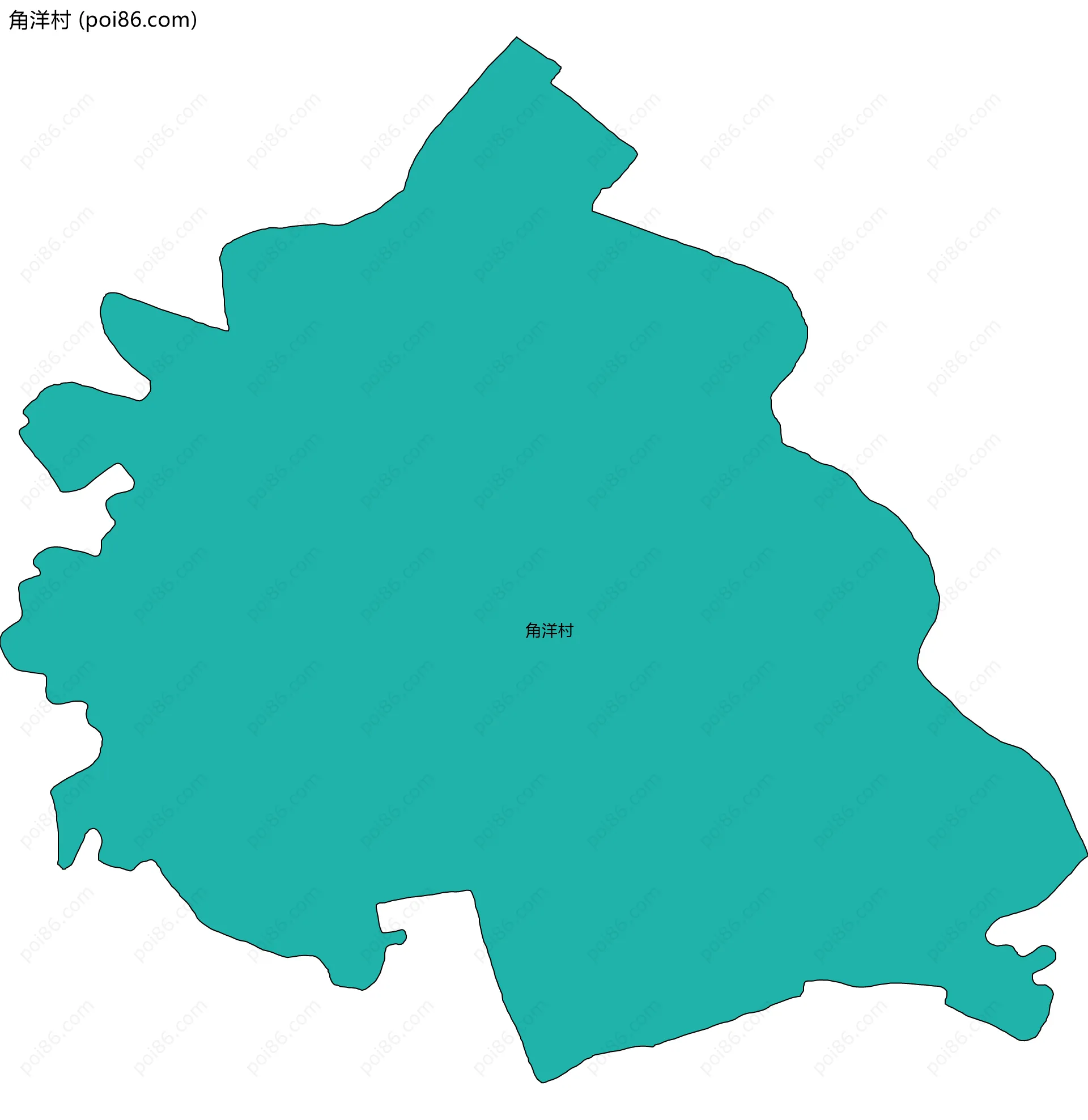 角洋村边界地图