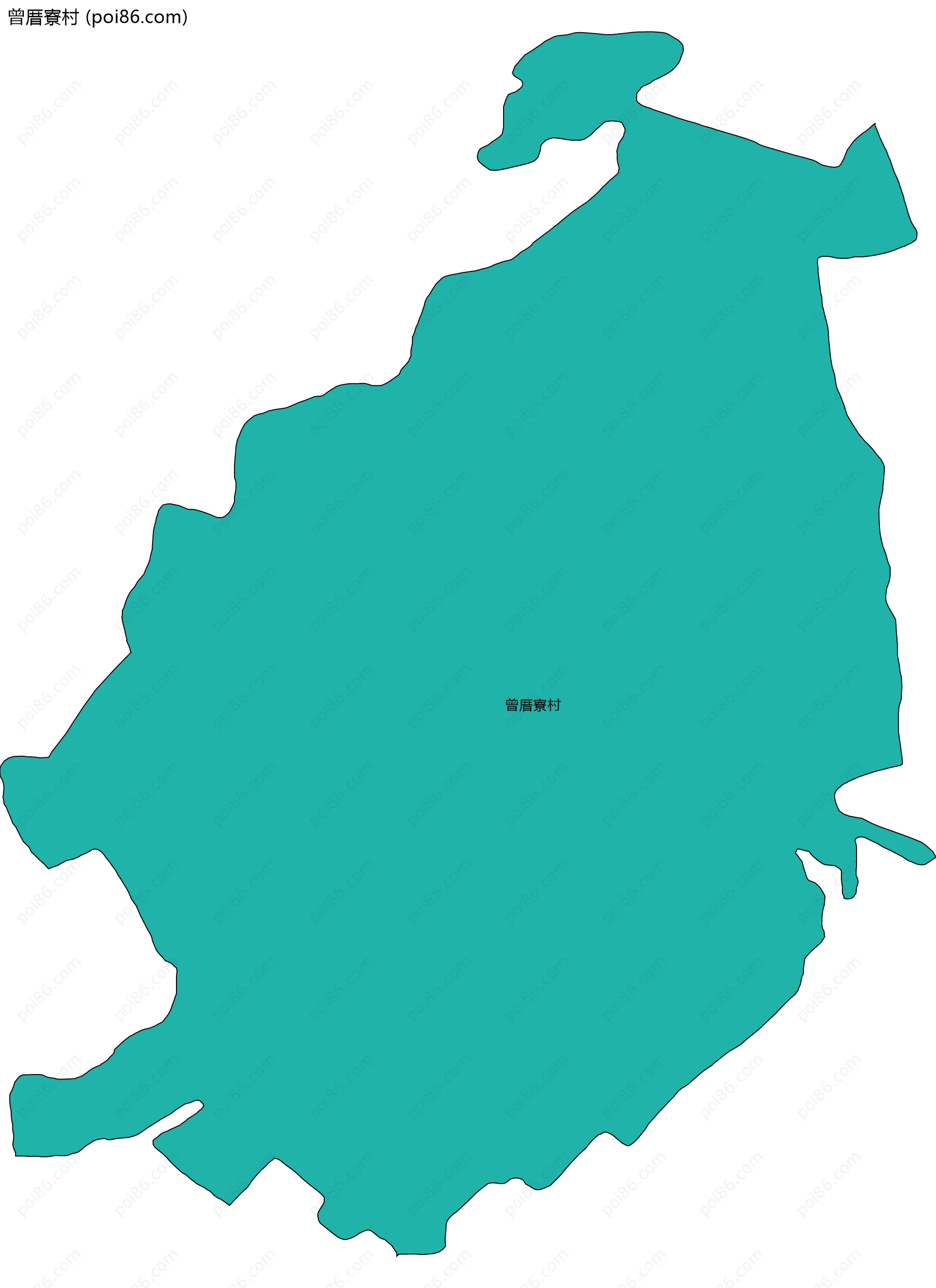 曾厝寮村边界地图