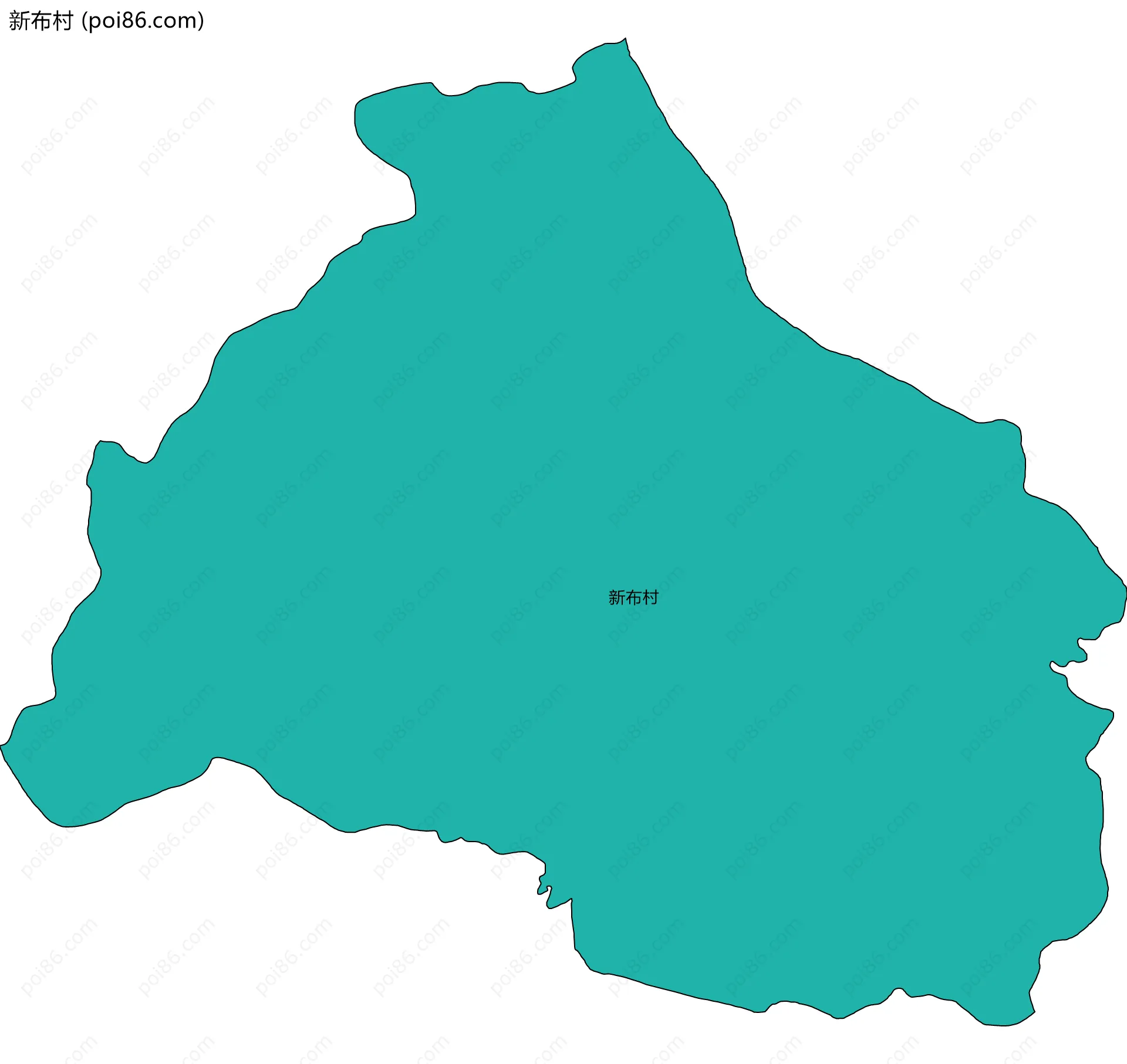 新布村边界地图