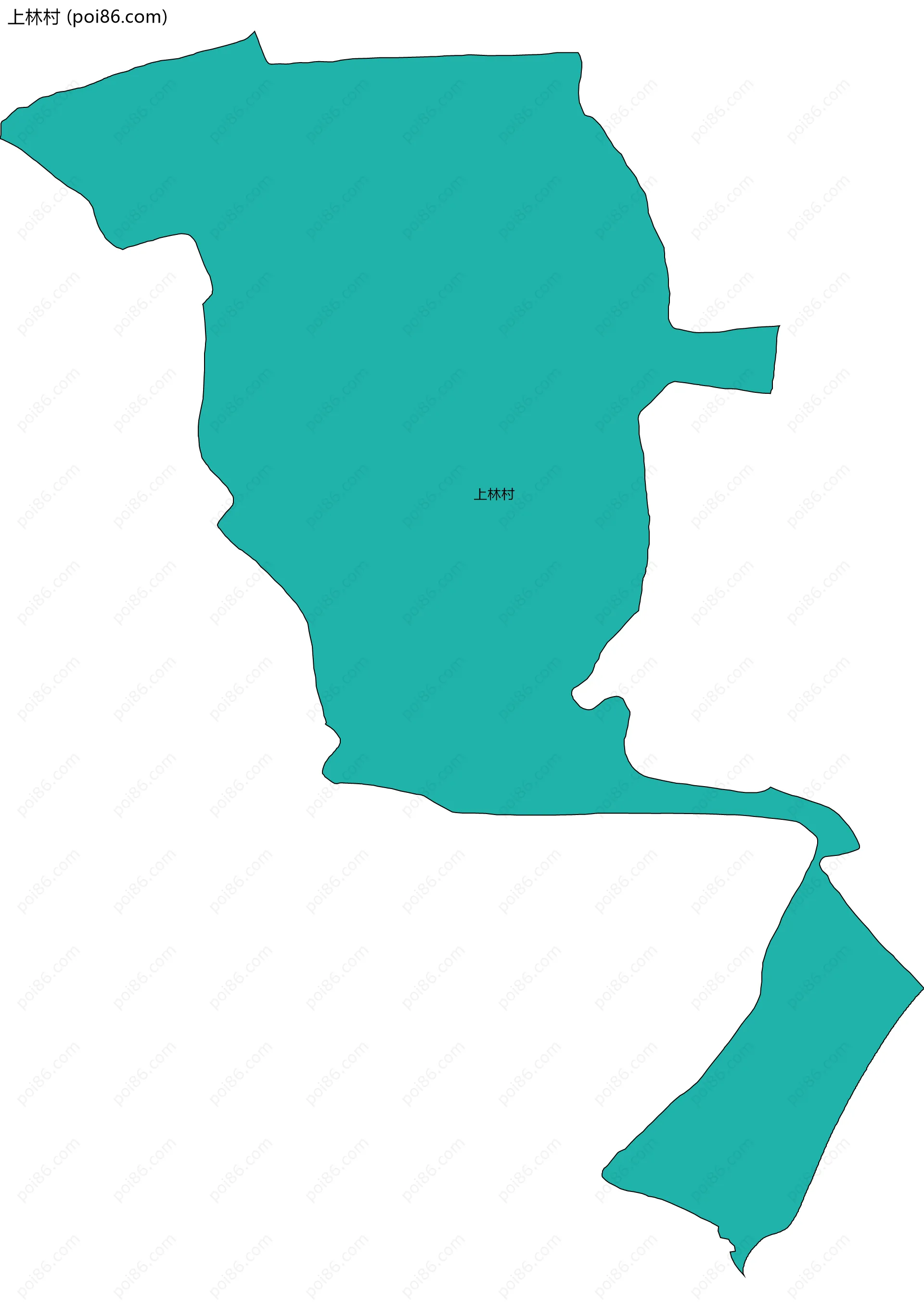 上林村边界地图