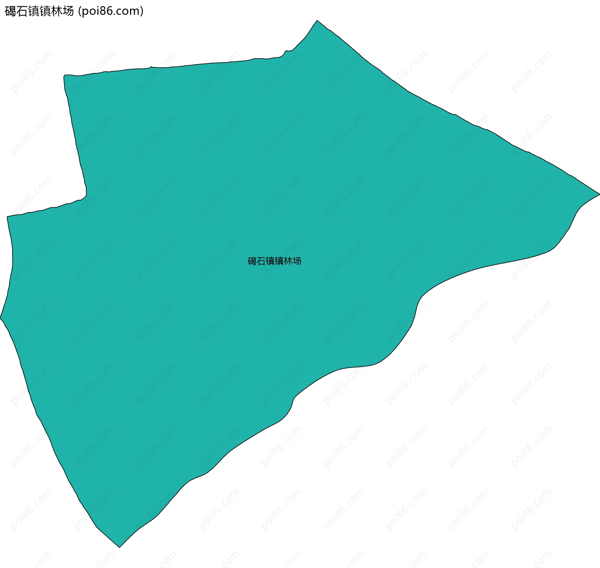 碣石镇镇林场边界地图
