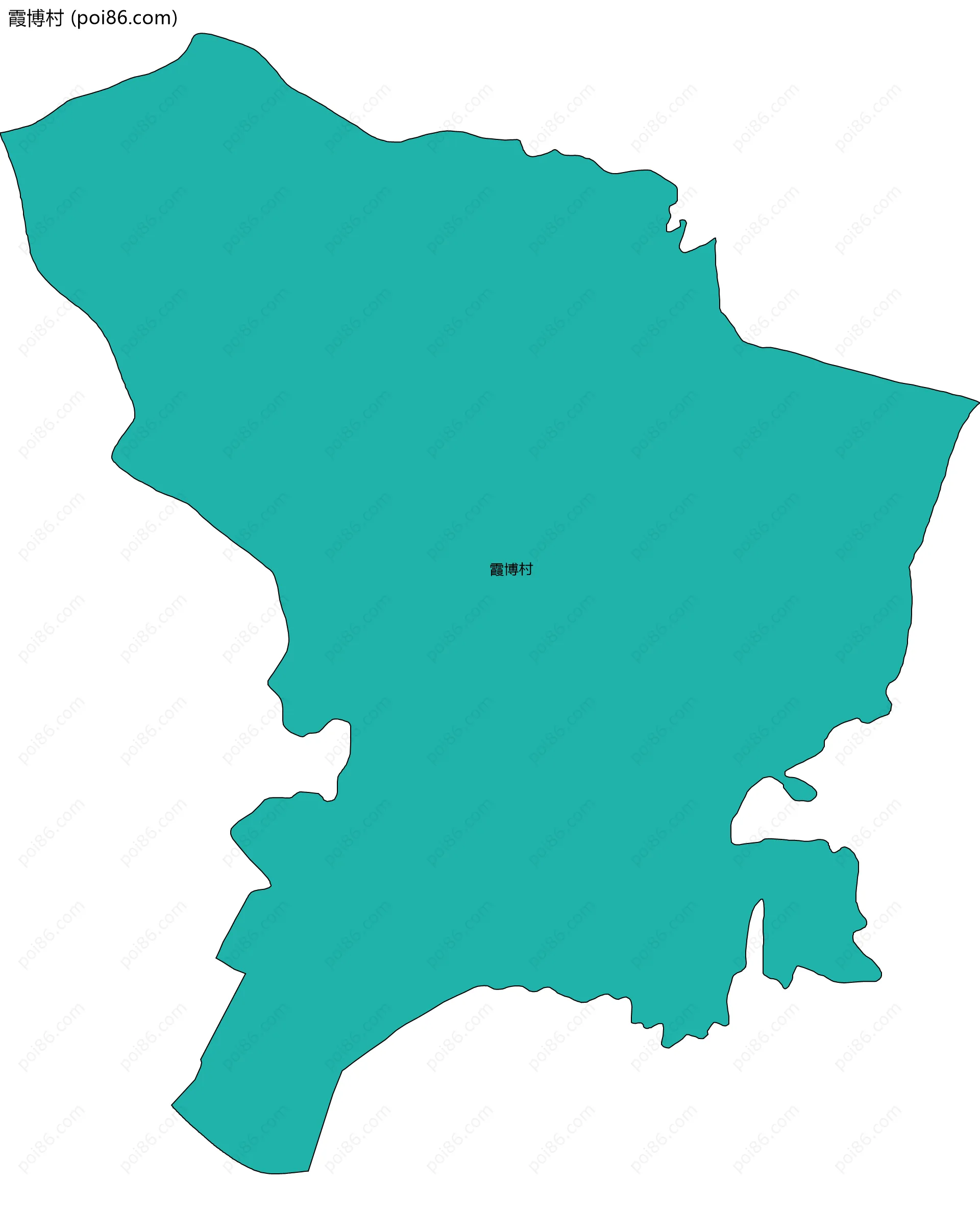 霞博村边界地图