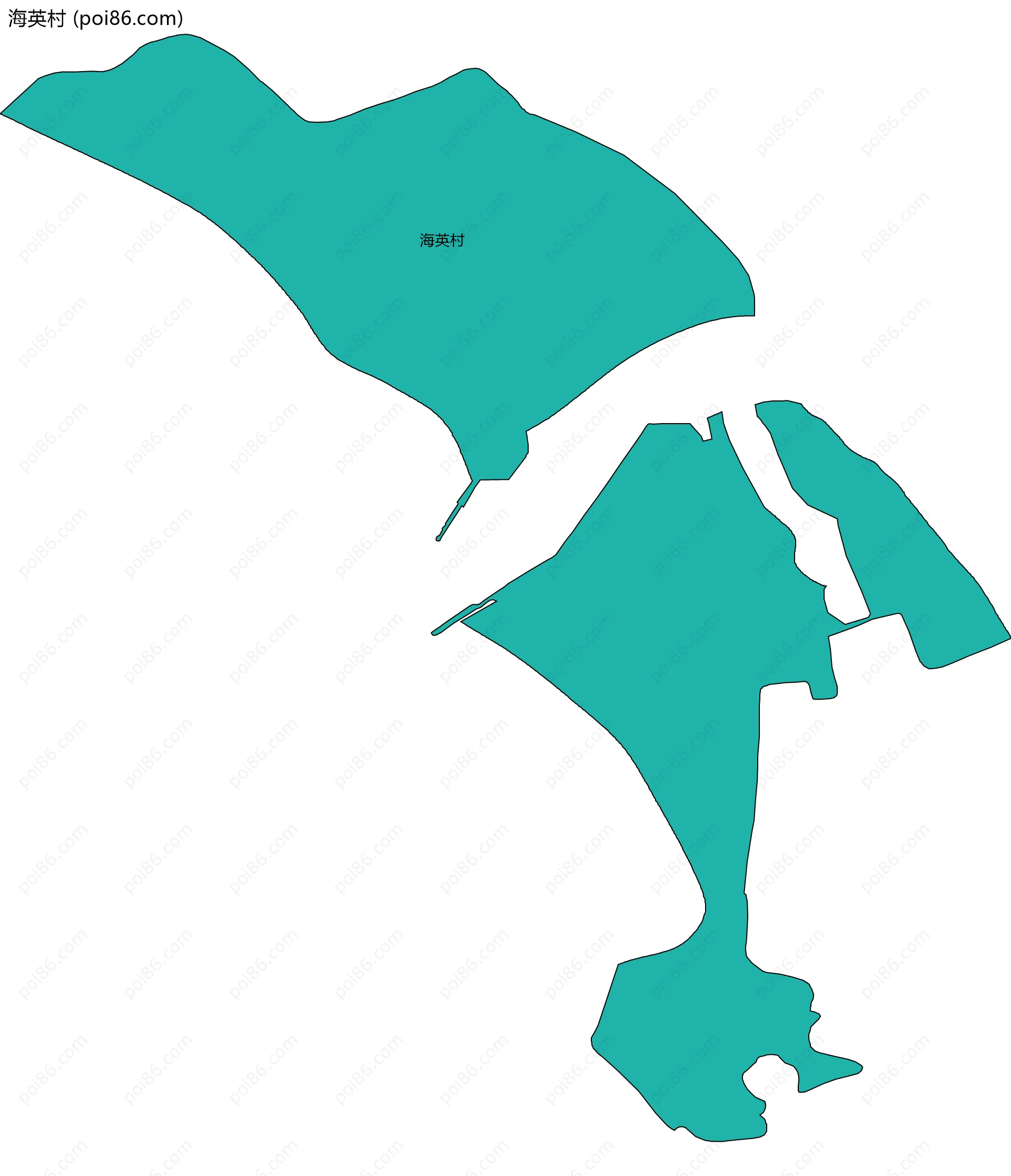 海英村边界地图