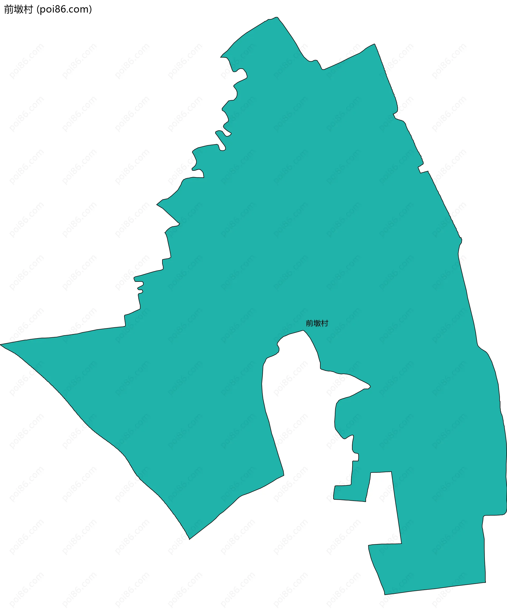 前墩村边界地图