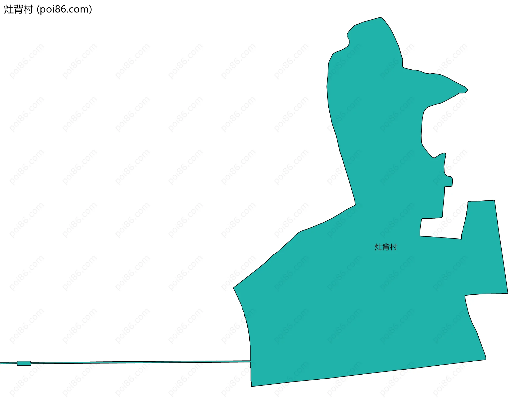 灶背村边界地图