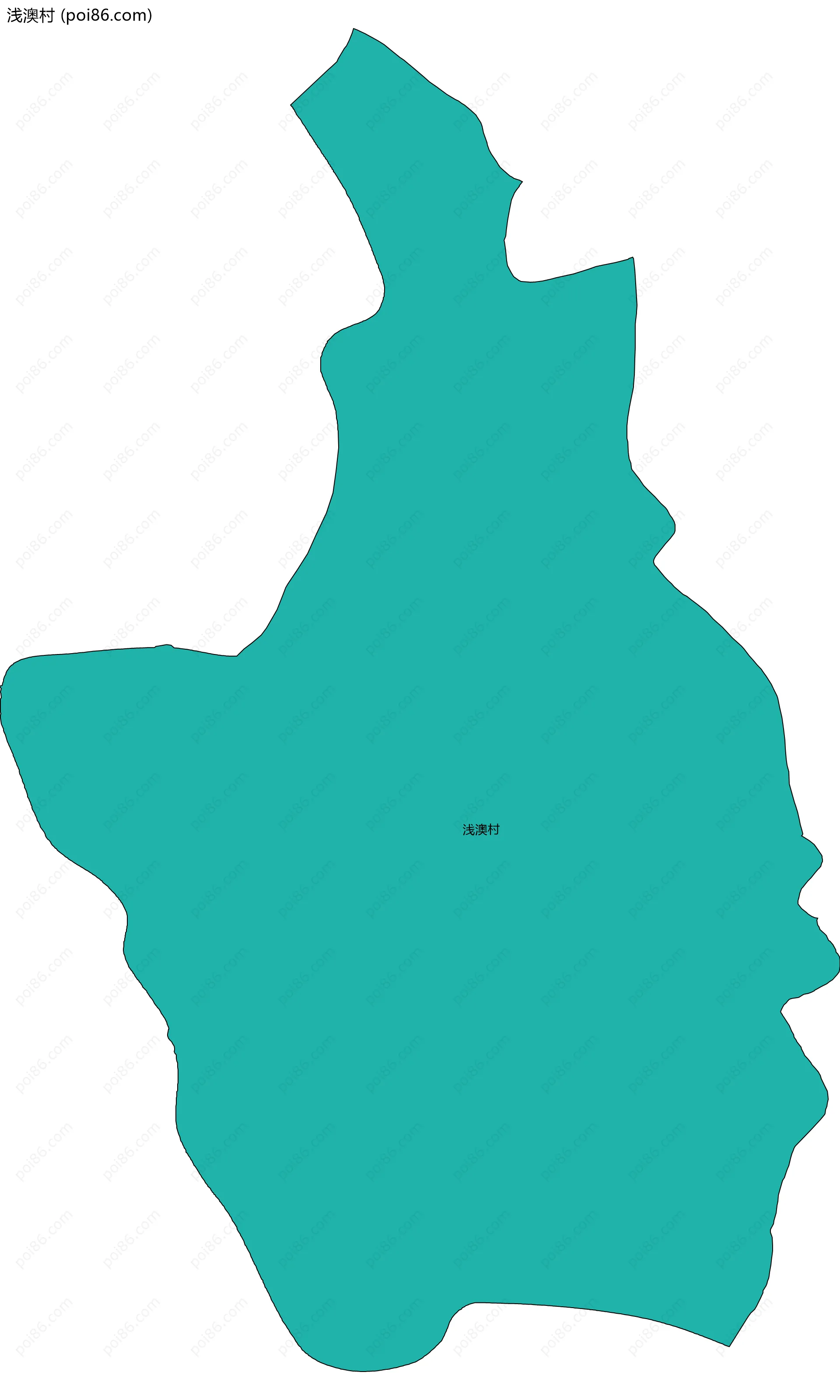 浅澳村边界地图