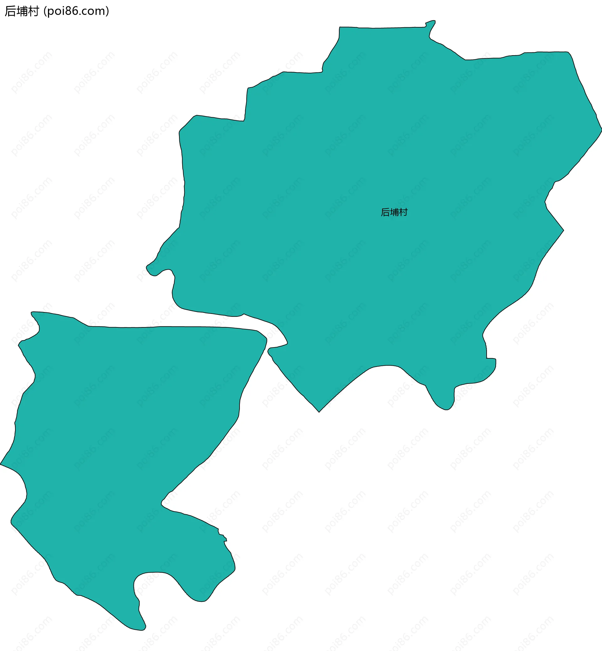后埔村边界地图