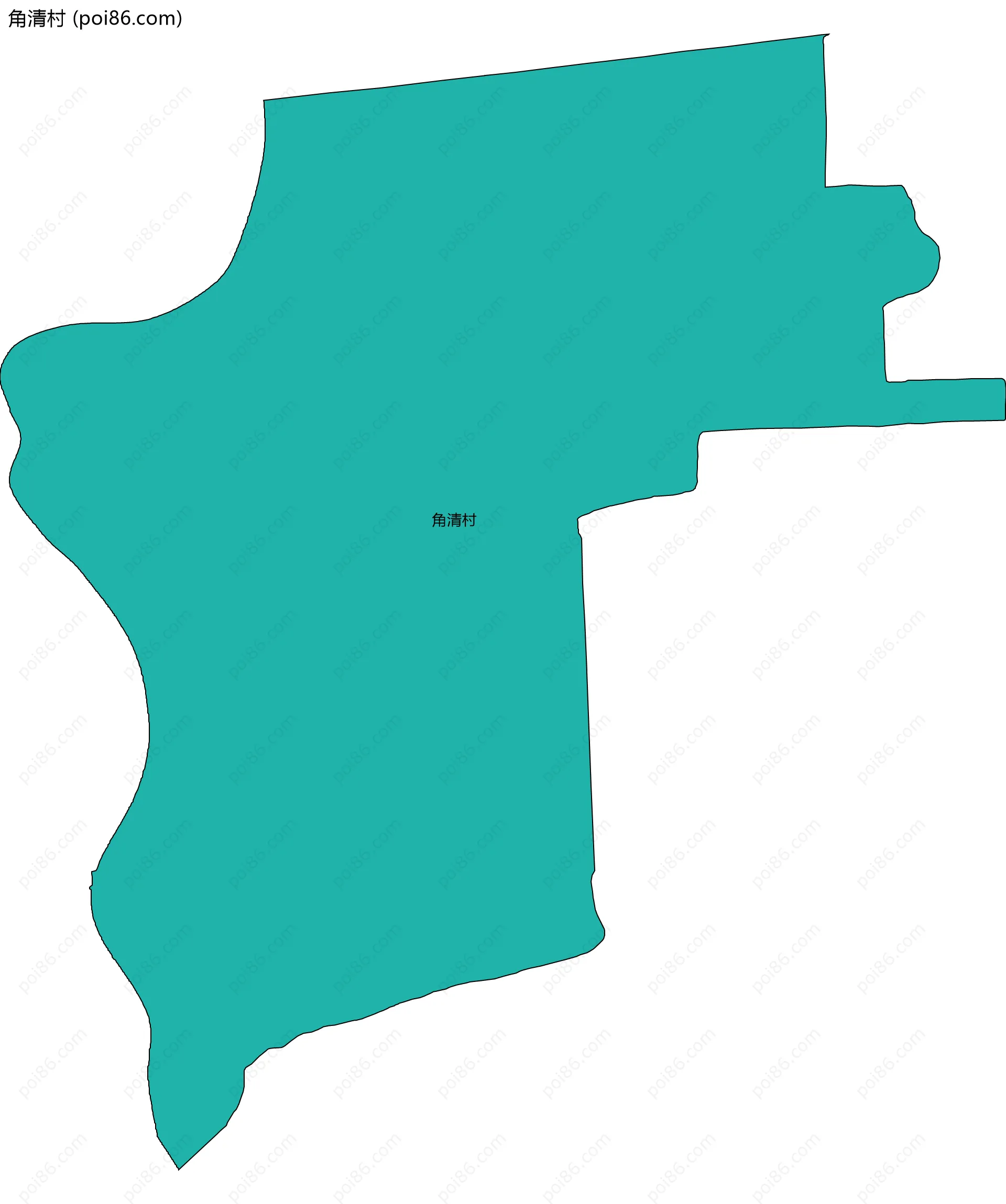 角清村边界地图