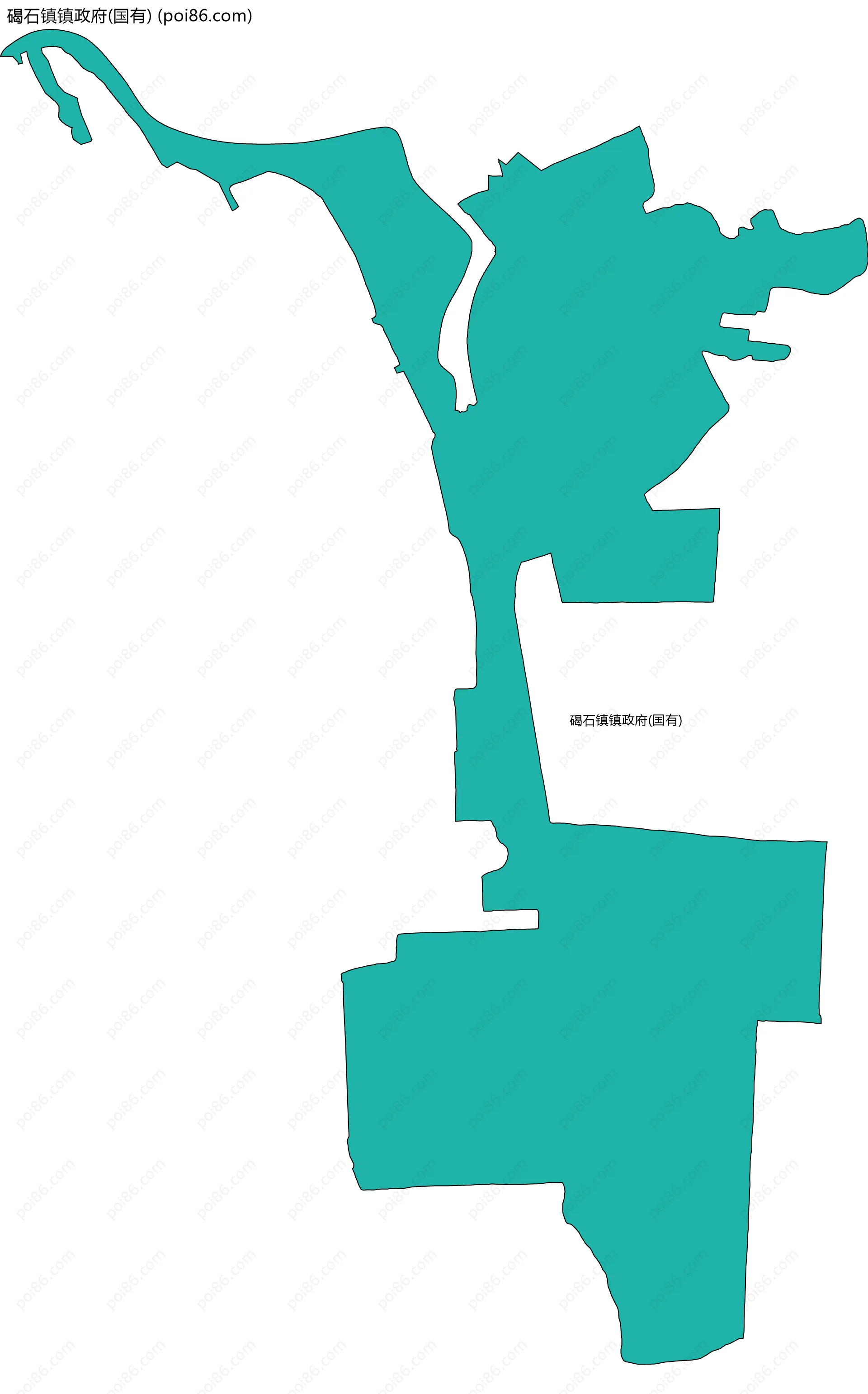 碣石镇镇政府(国有)边界地图