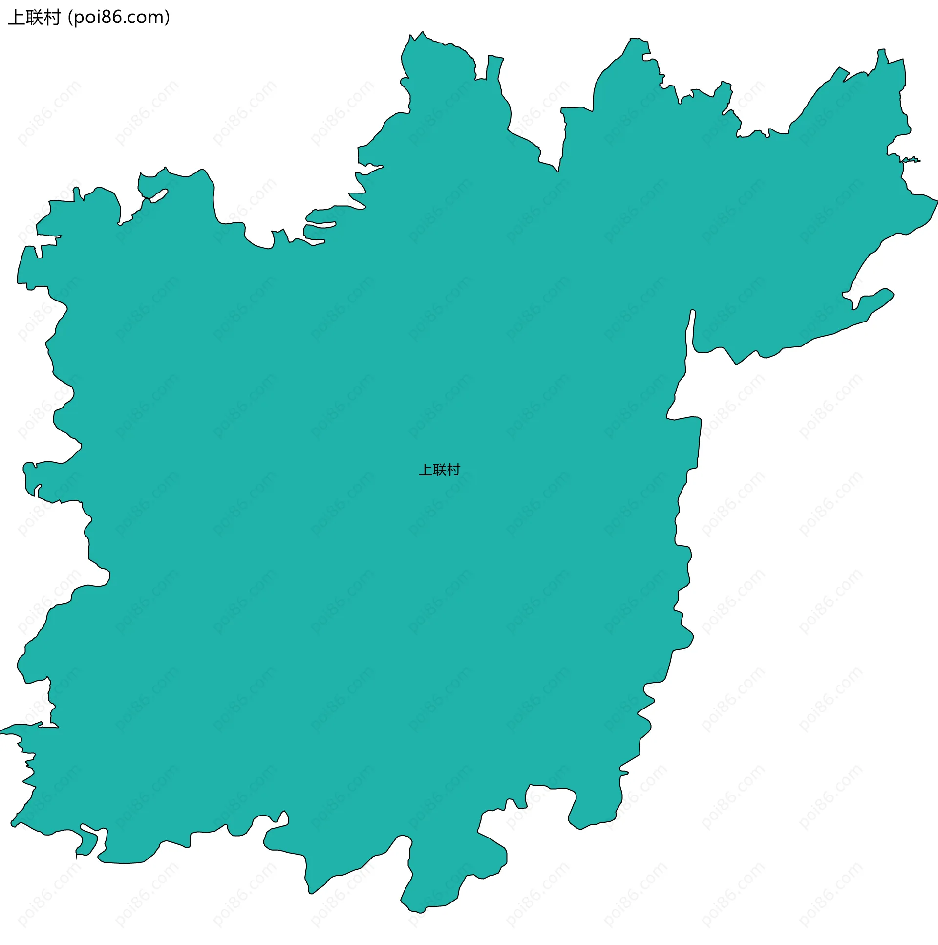 上联村边界地图