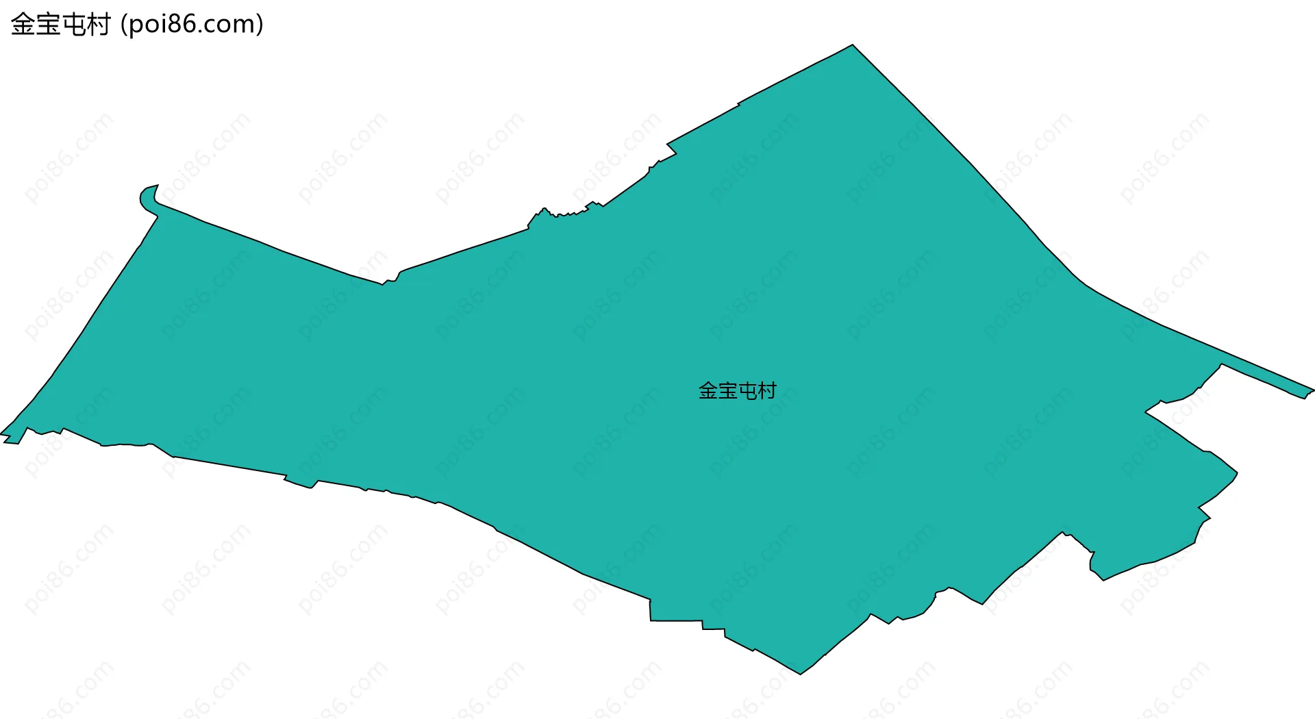 金宝屯村边界地图