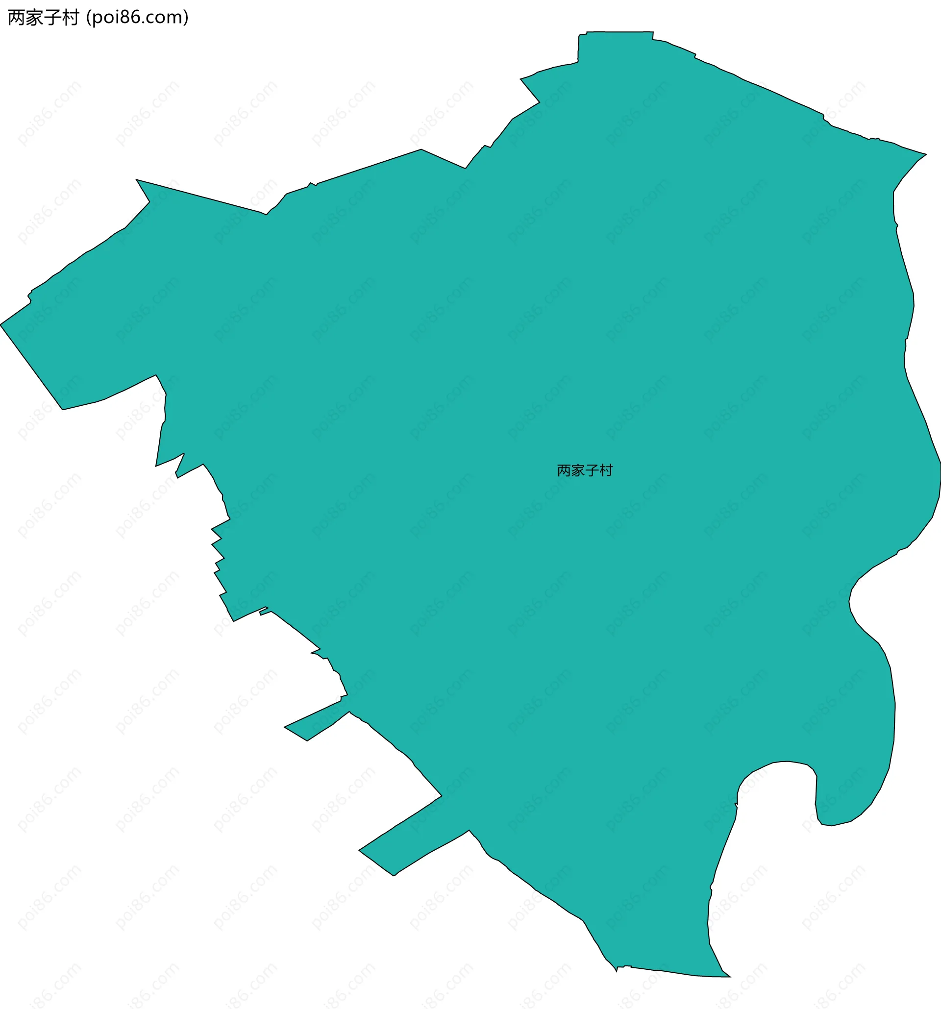 两家子村边界地图