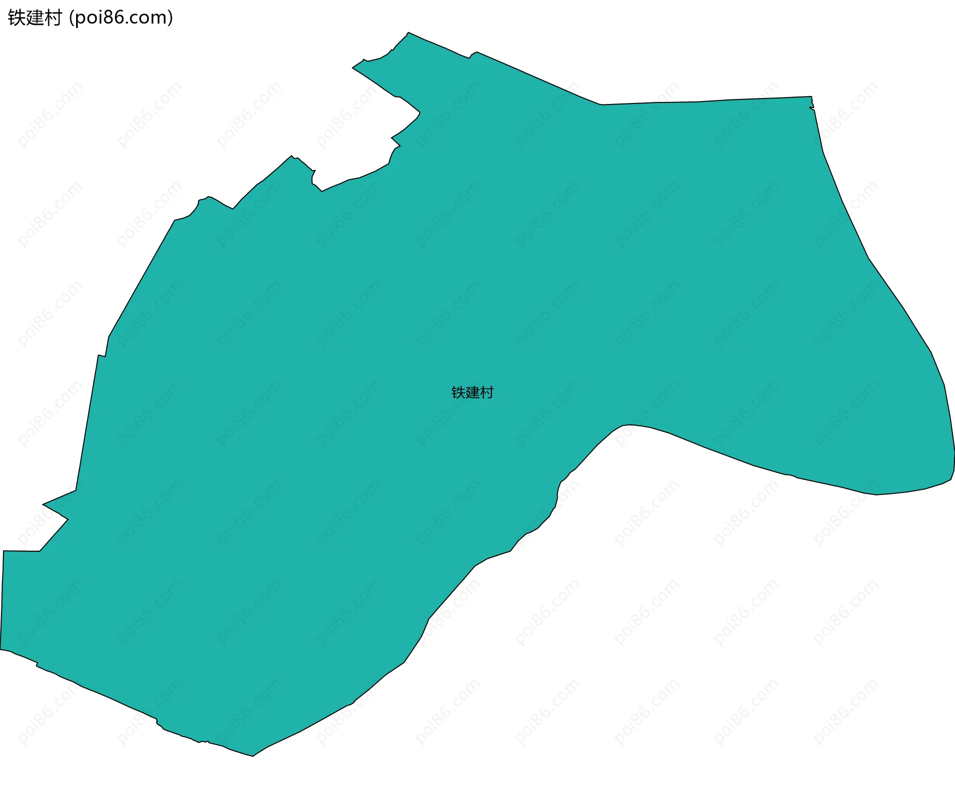 铁建村边界地图