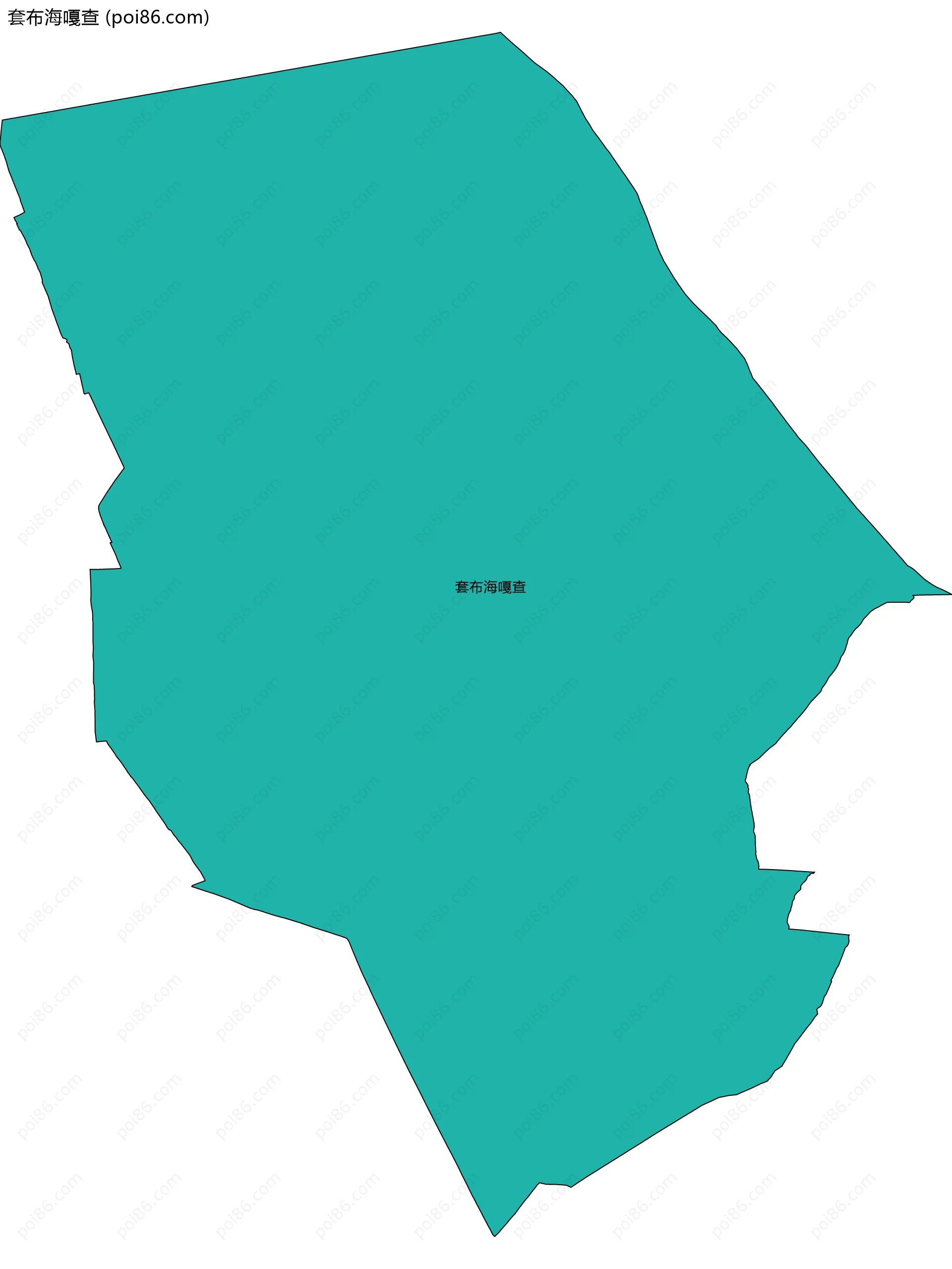 套布海嘎查边界地图