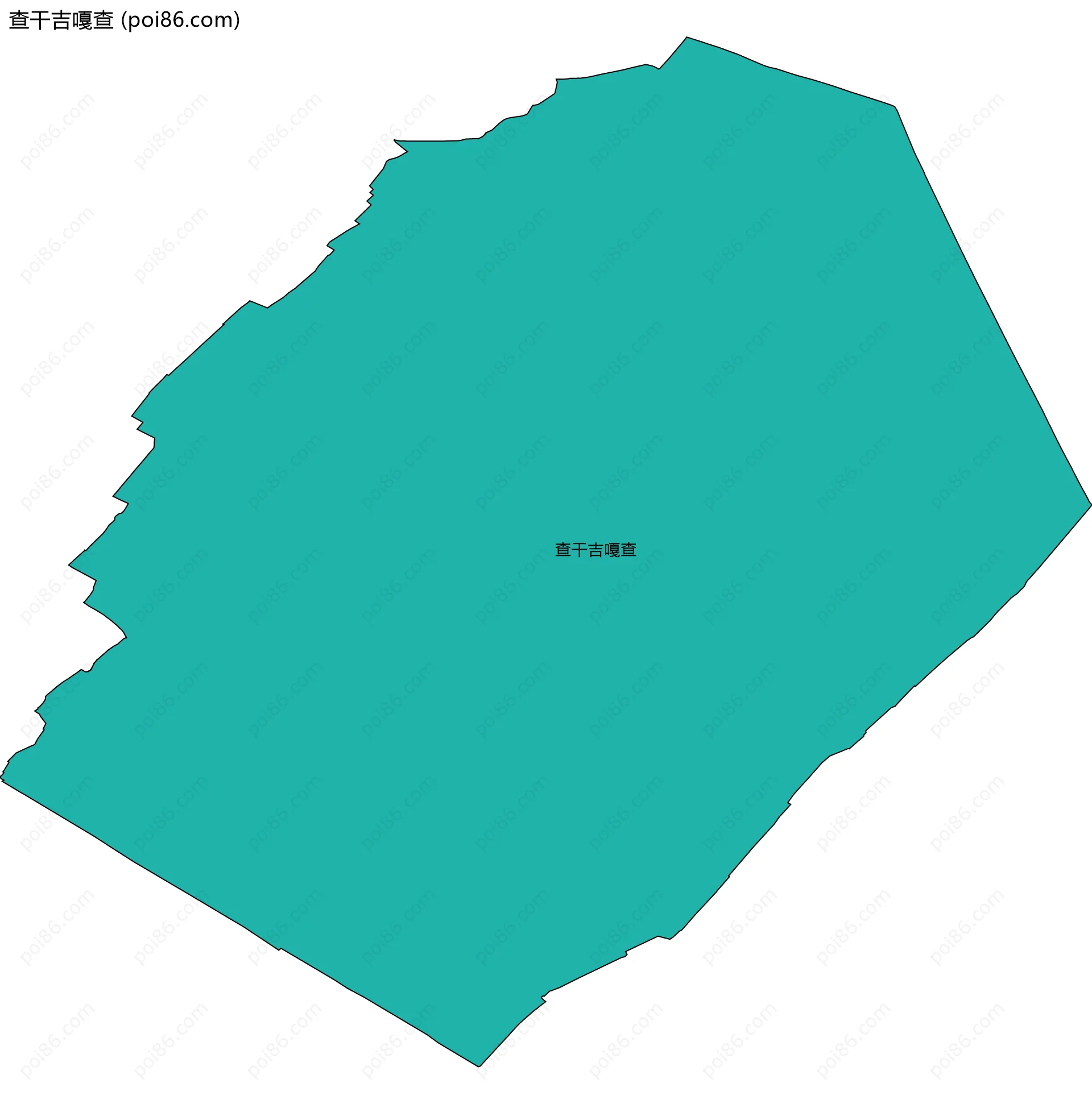 查干吉嘎查边界地图