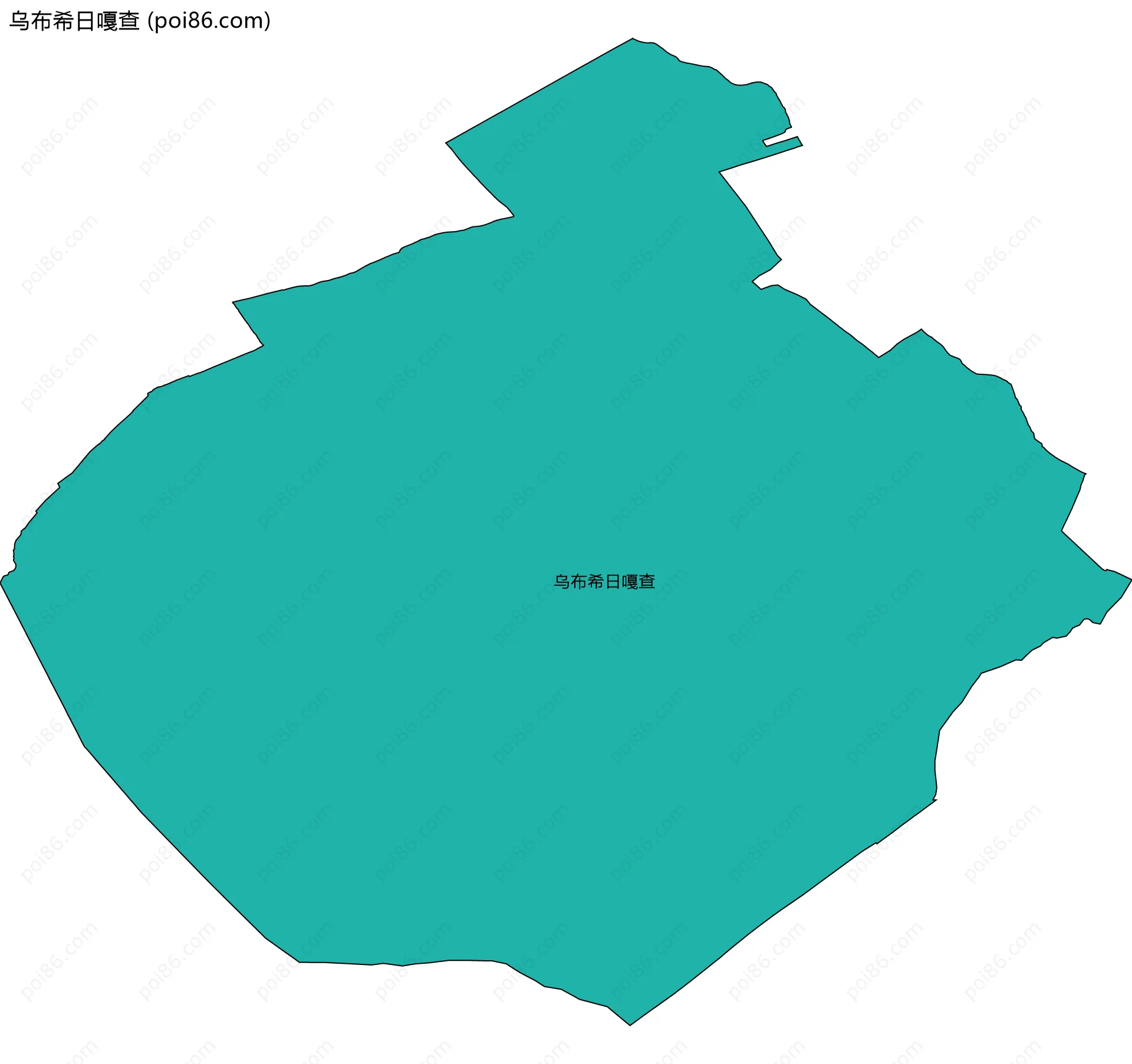 乌布希日嘎查边界地图