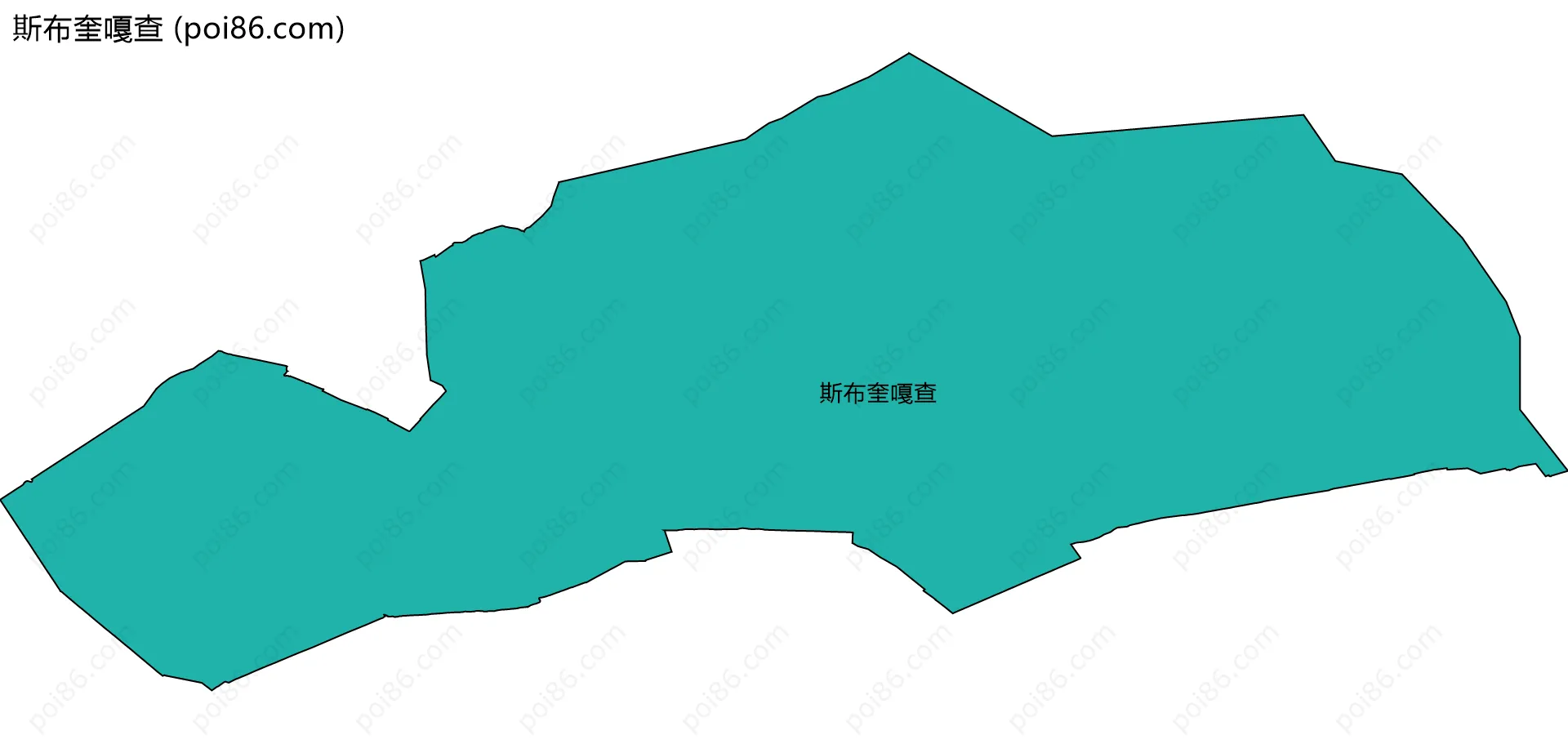 斯布奎嘎查边界地图