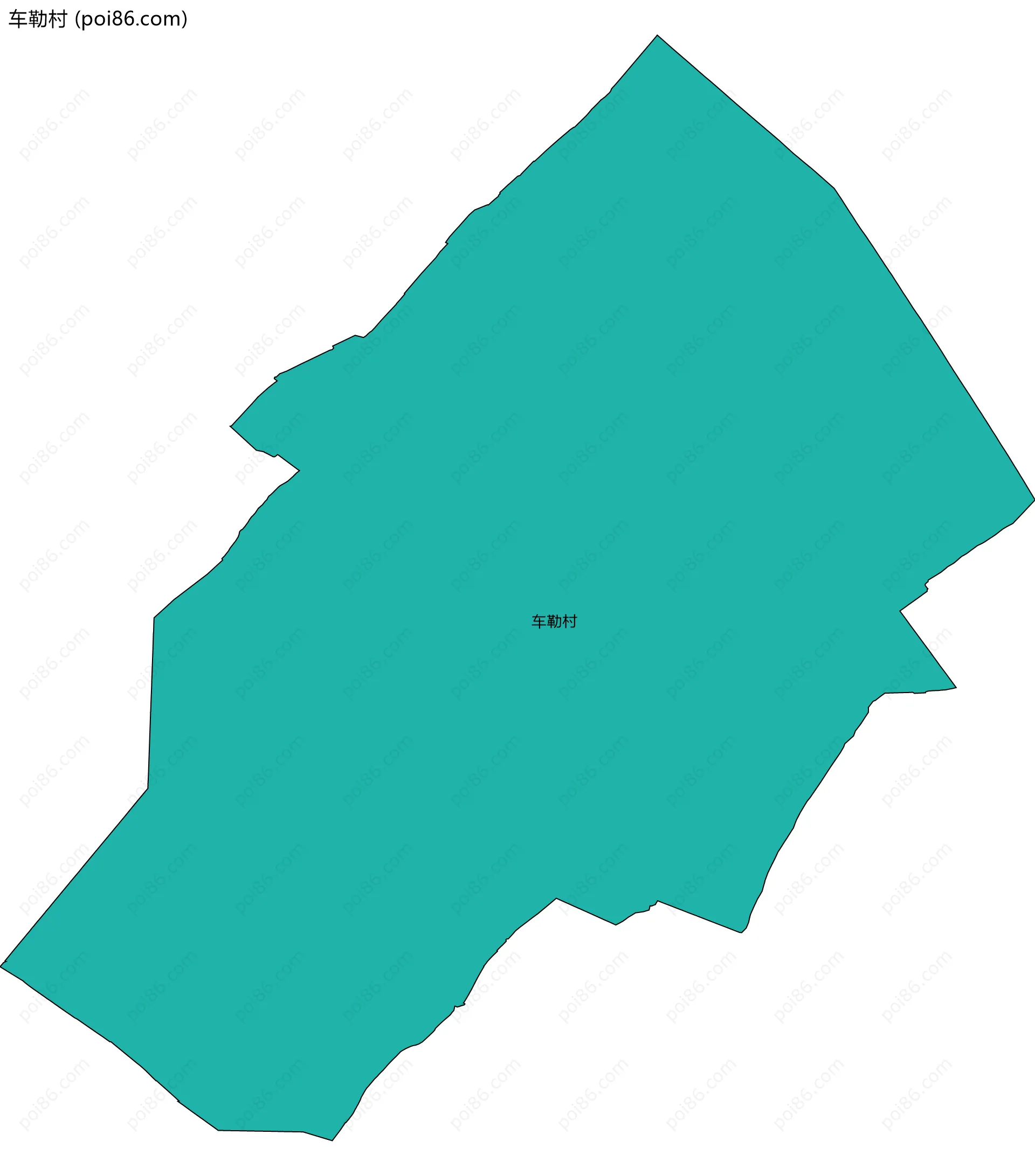 车勒村边界地图