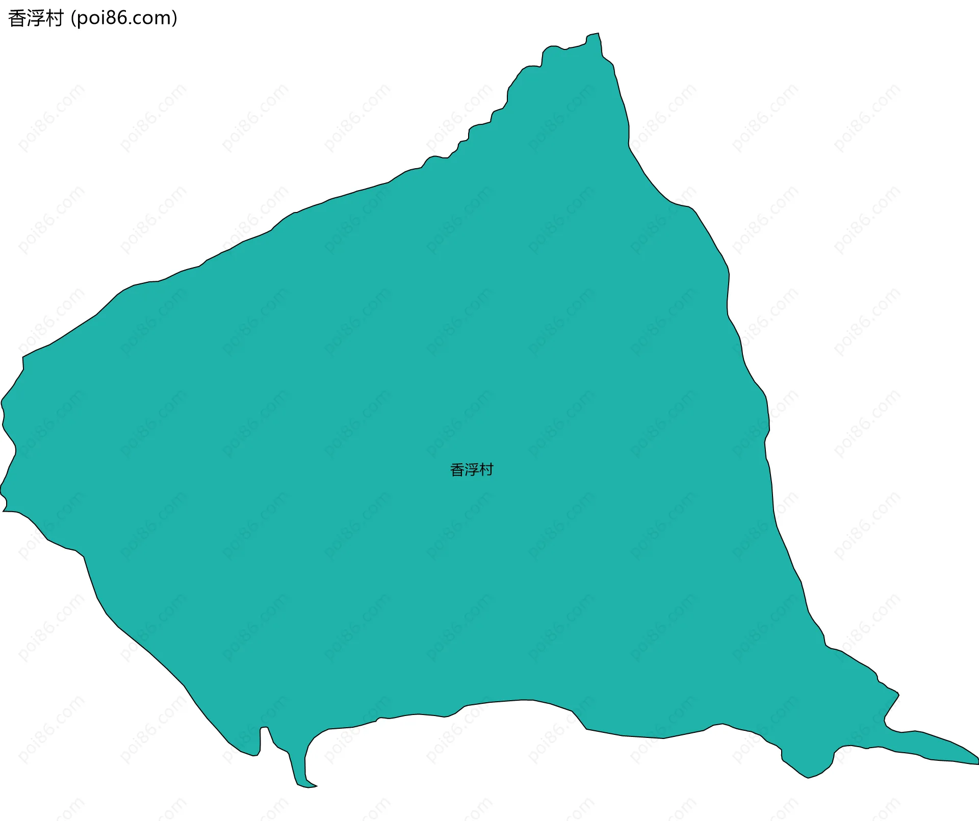 香浮村边界地图