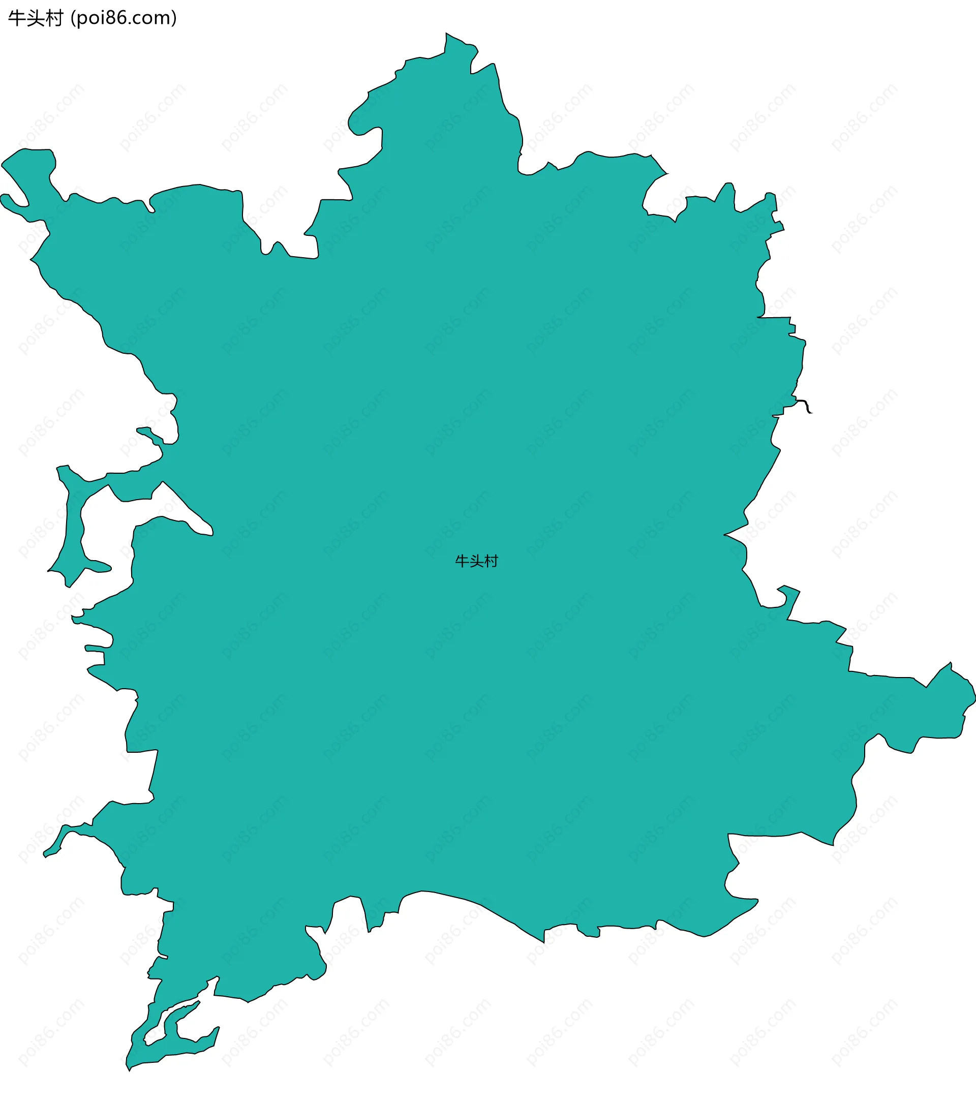 牛头村边界地图