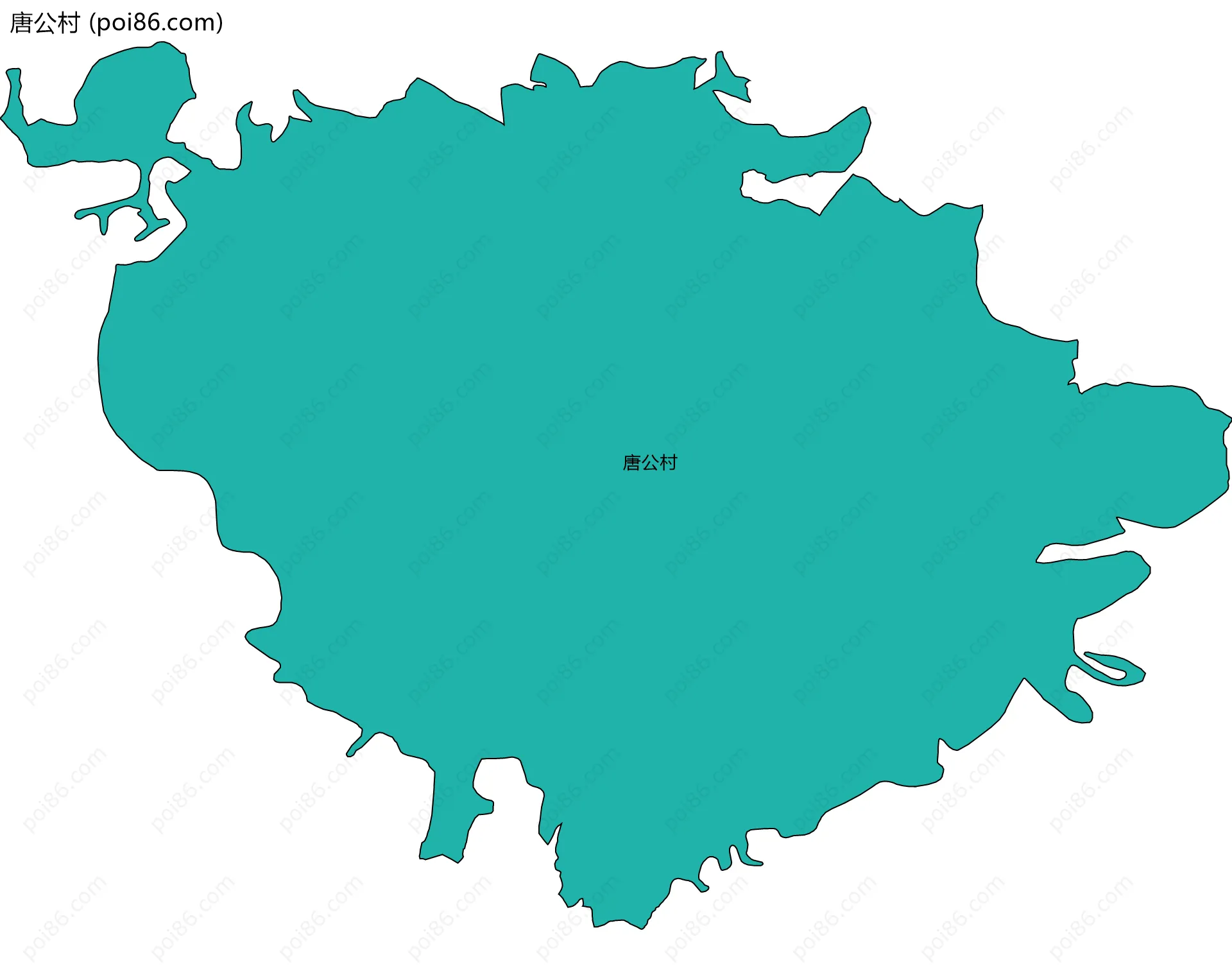 唐公村边界地图