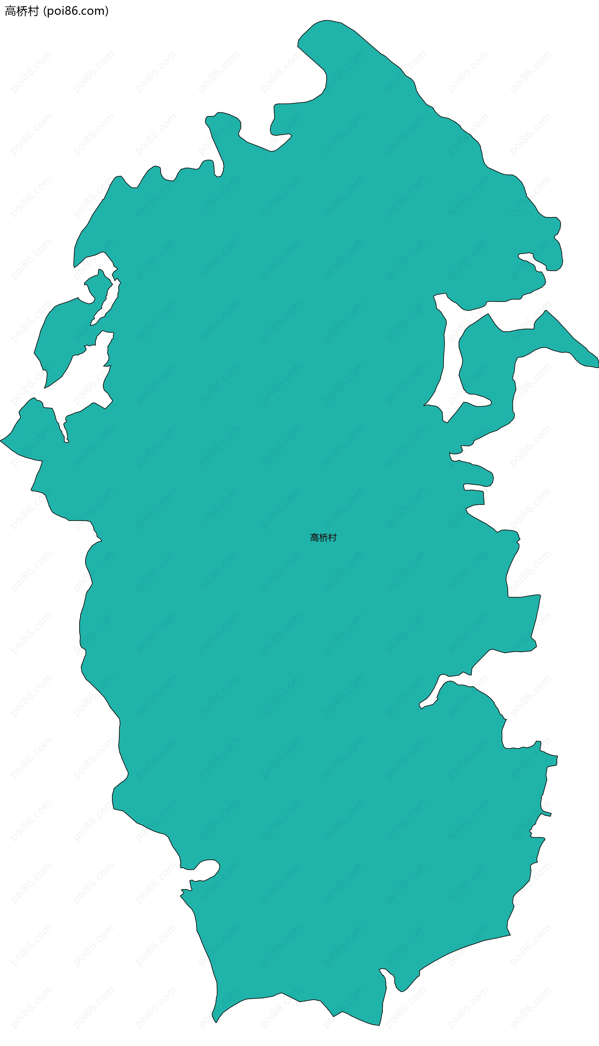 高桥村边界地图