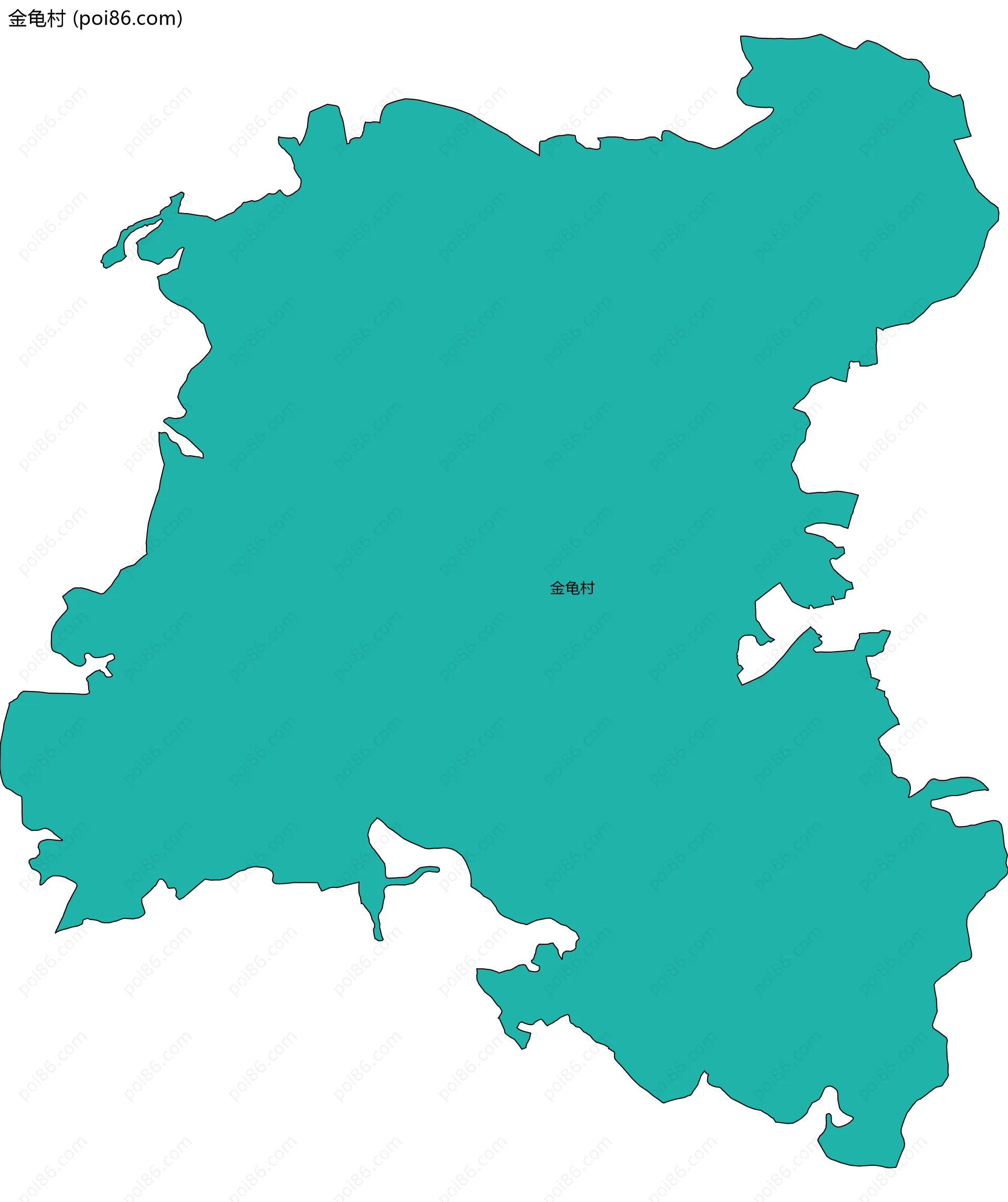 金龟村边界地图