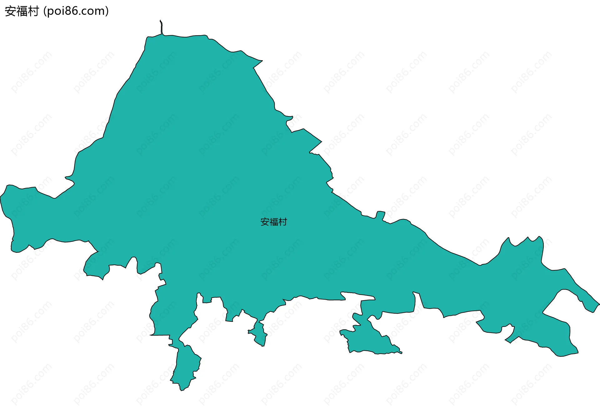 安福村边界地图