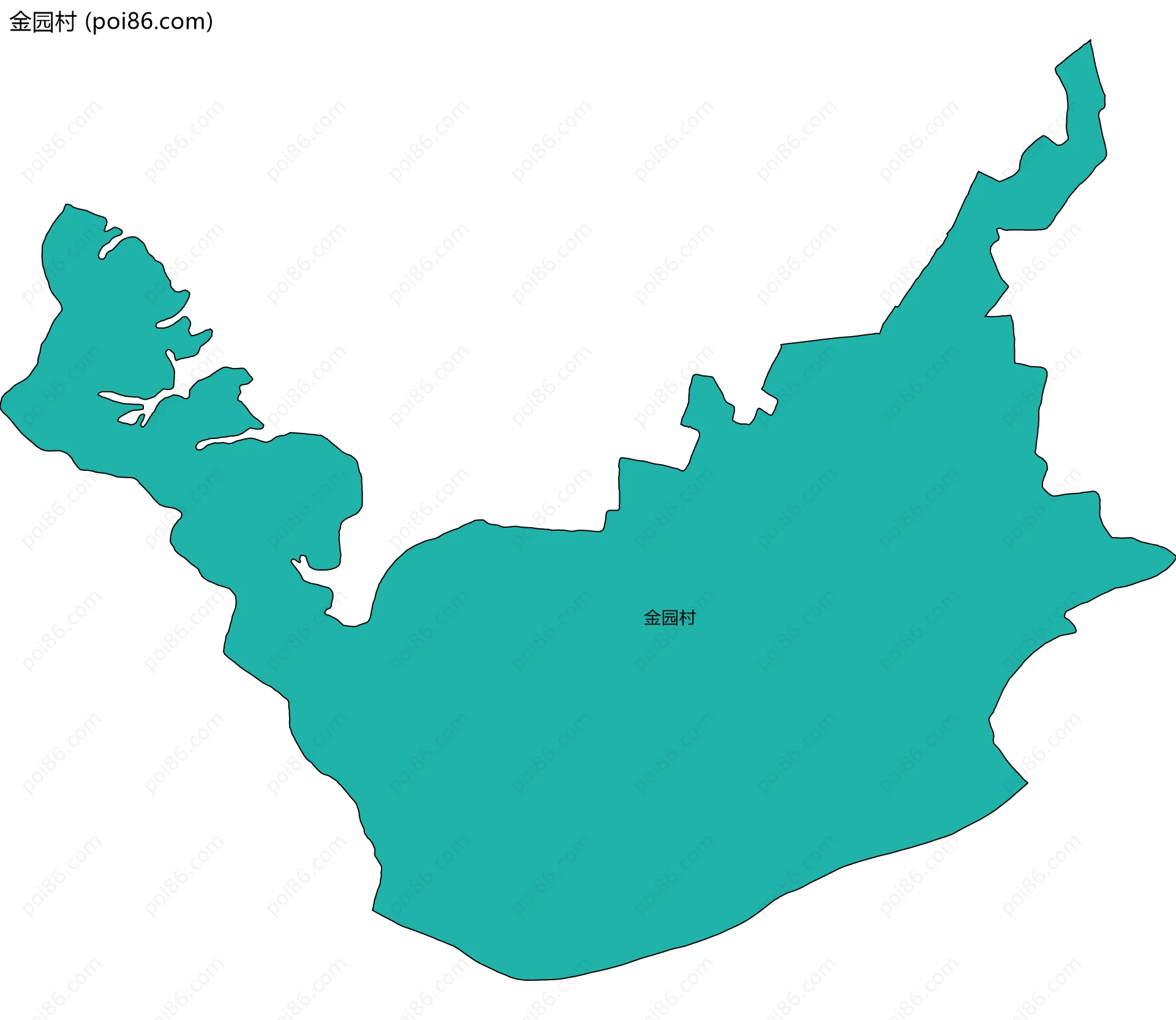 金园村边界地图