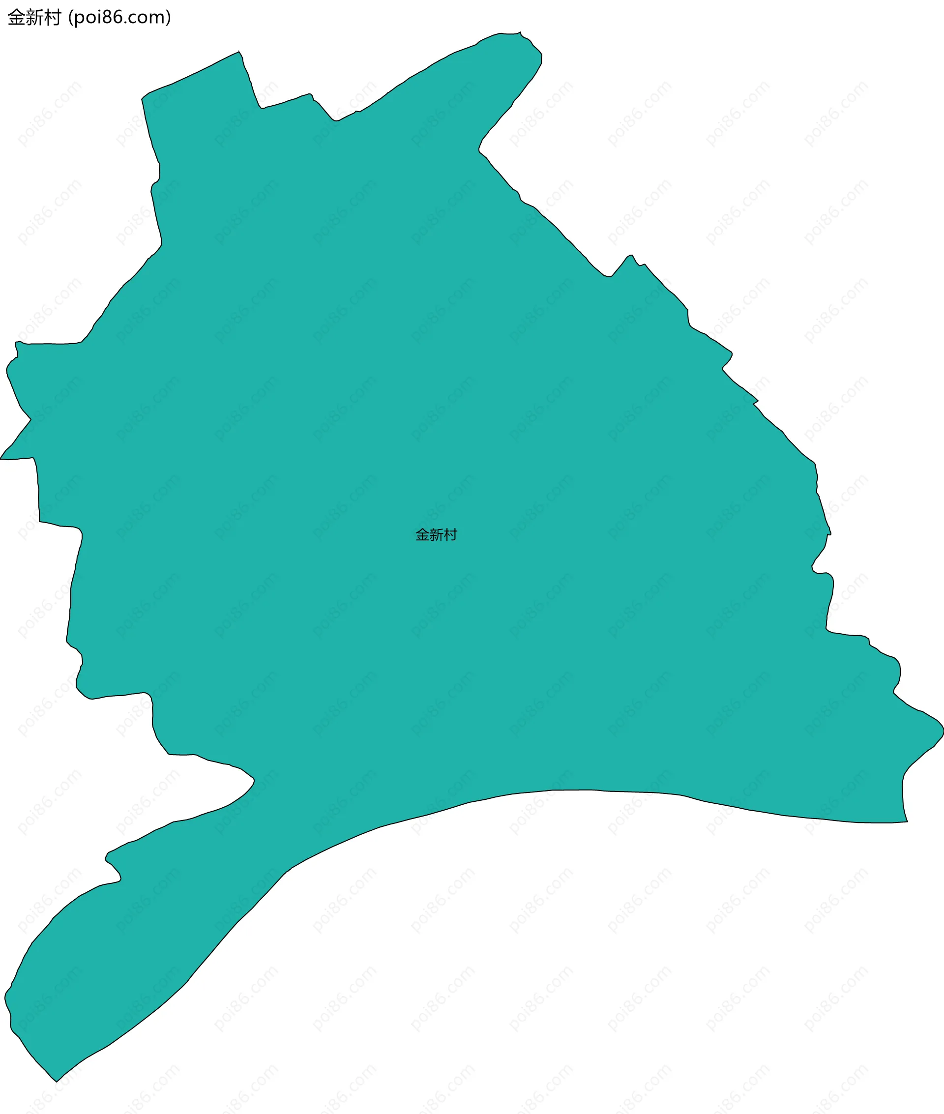 金新村边界地图