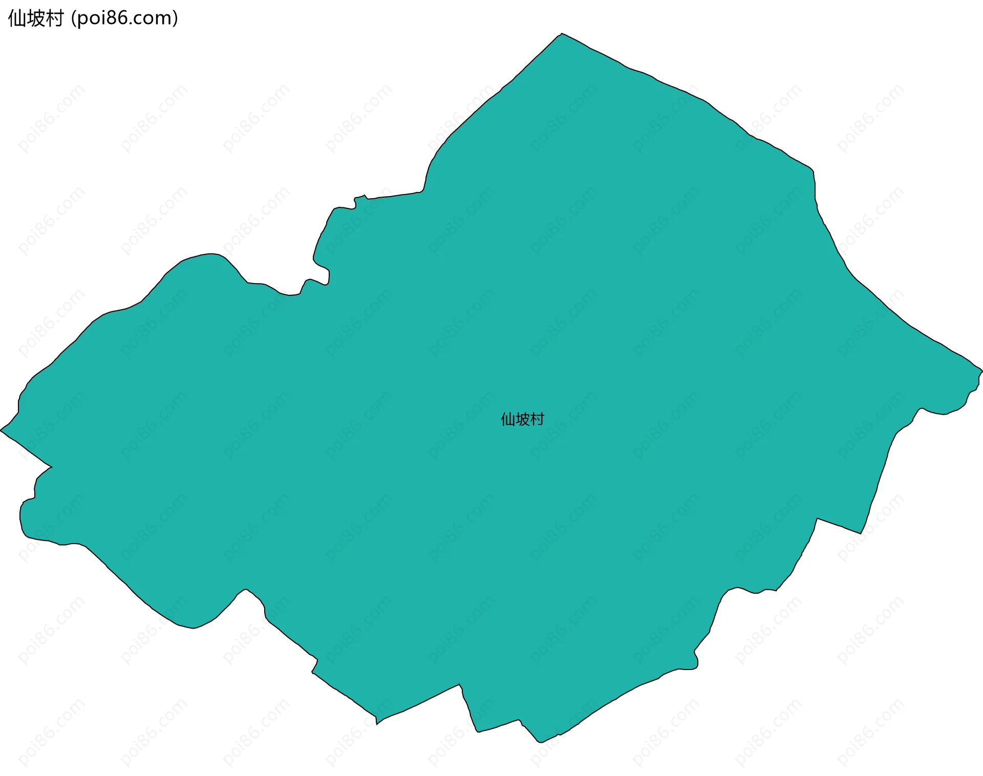 仙坡村边界地图